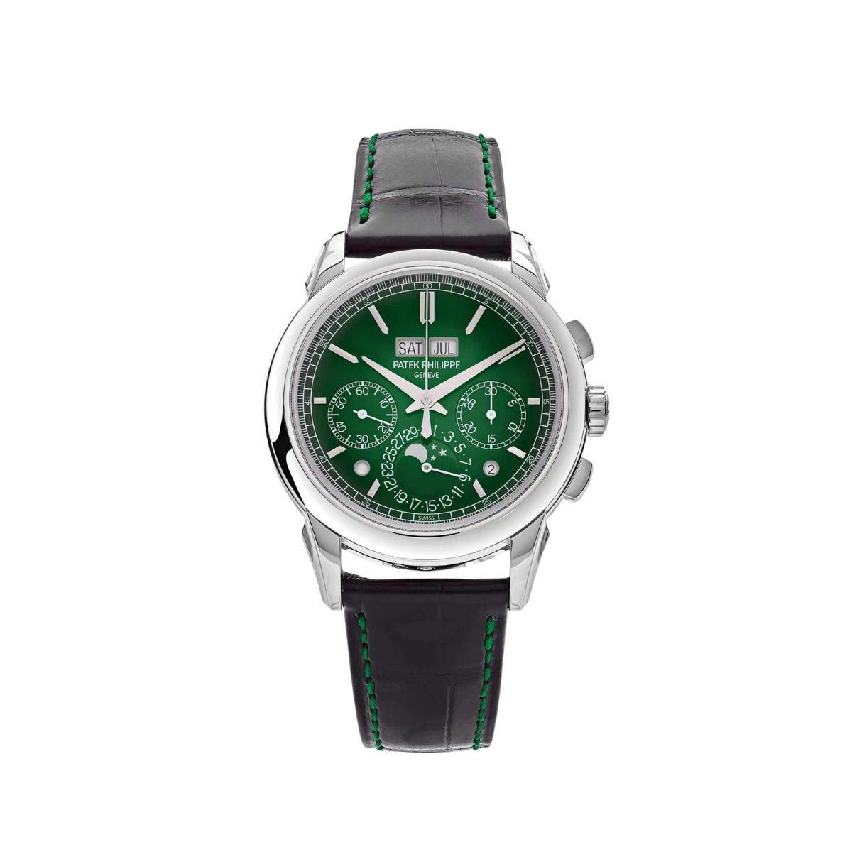 Patek Philippe Grand Complications 5270P-014 Perpetual Calendar Chronograph Platinum Green Dial (2025)