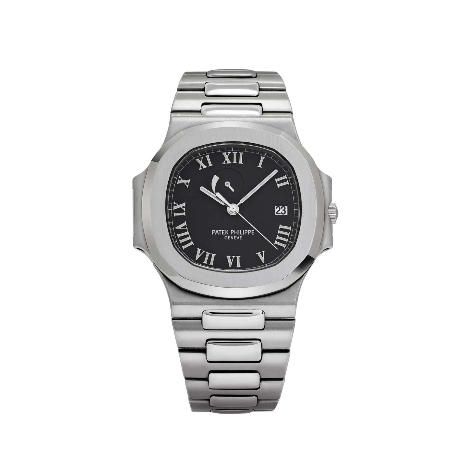Patek Philippe Nautilus 3710/1A-001 'Jumbo' Power Reserve Indicator Stainless Steel Black Dial