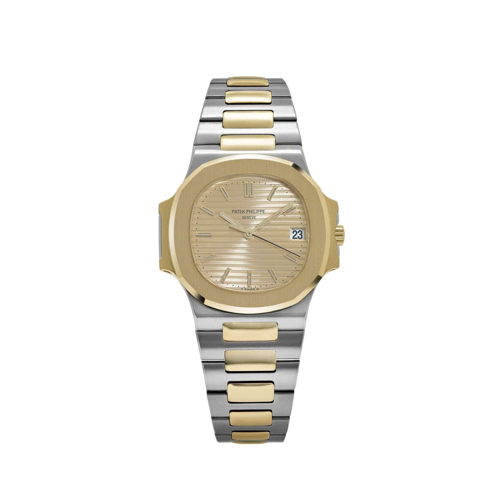 Patek Philippe Nautilus 3800/1AJ Stainless Steel Yellow Gold Champagne Dial (1994)