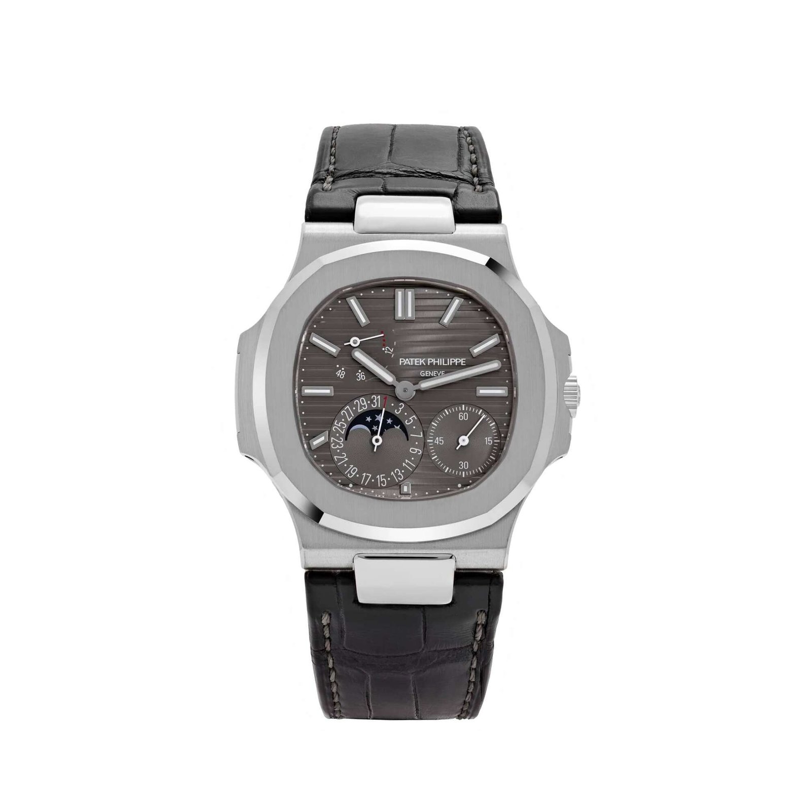 Patek Philippe Nautilus 5712G-001 White Gold Grey Dial Moon Phases (2019)