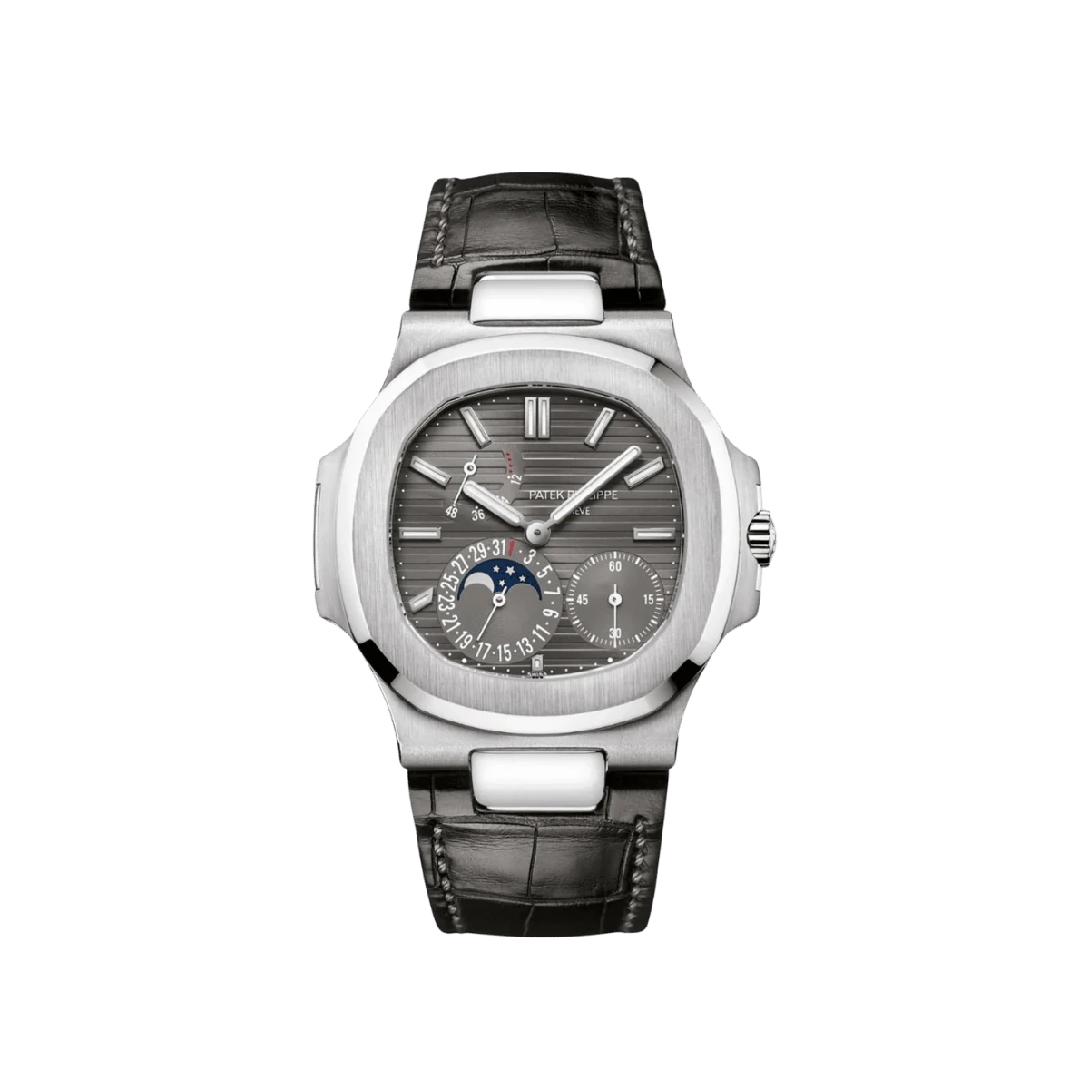 Patek Philippe Nautilus 5712G-001 White Gold Grey Dial Moon Phases (2023)