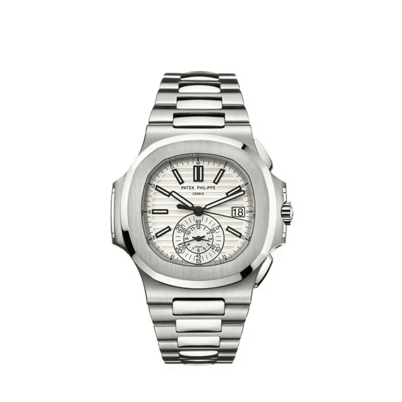 Patek Philippe Nautilus 5980/1A-019 Chronograph Stainless Steel White Dial (2014)