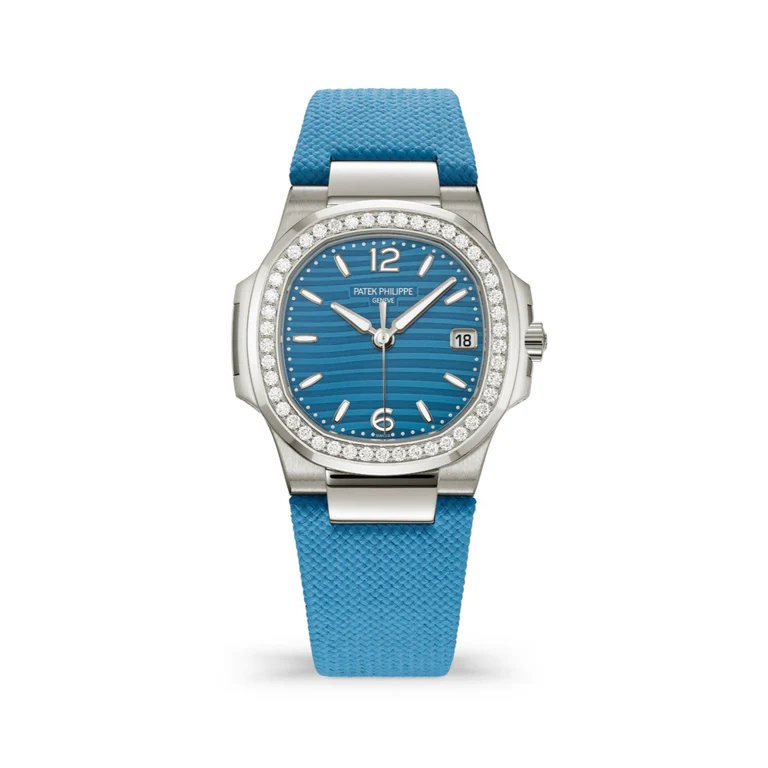 Patek Philippe Nautilus 7010G-013 'Ladies' White Gold Blue Dial Diamond Bezel (2026)