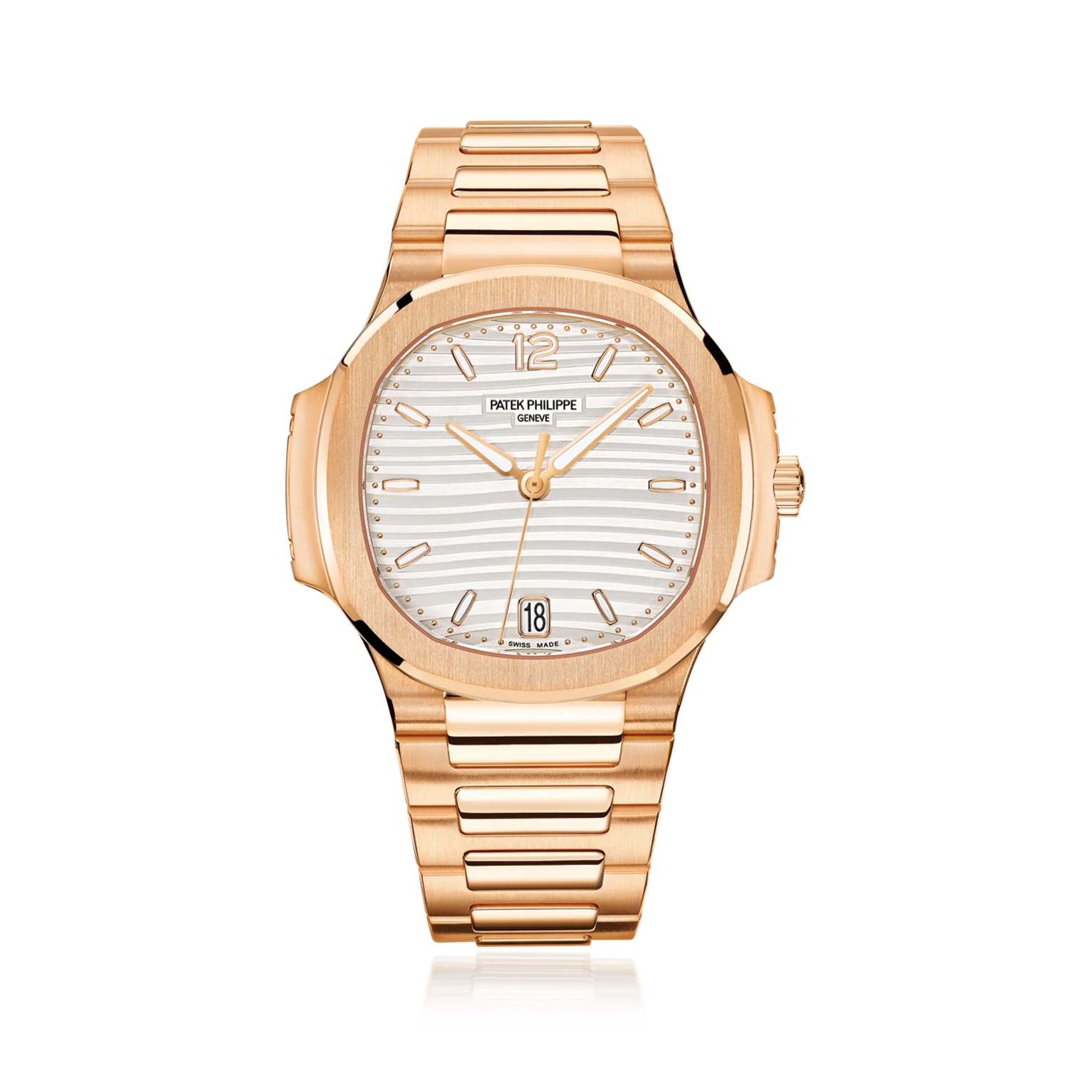 Patek Philippe Nautilus 7118/1R-001 'Ladies' Automatic Rose Gold Silvery Opaline Dial (2025)