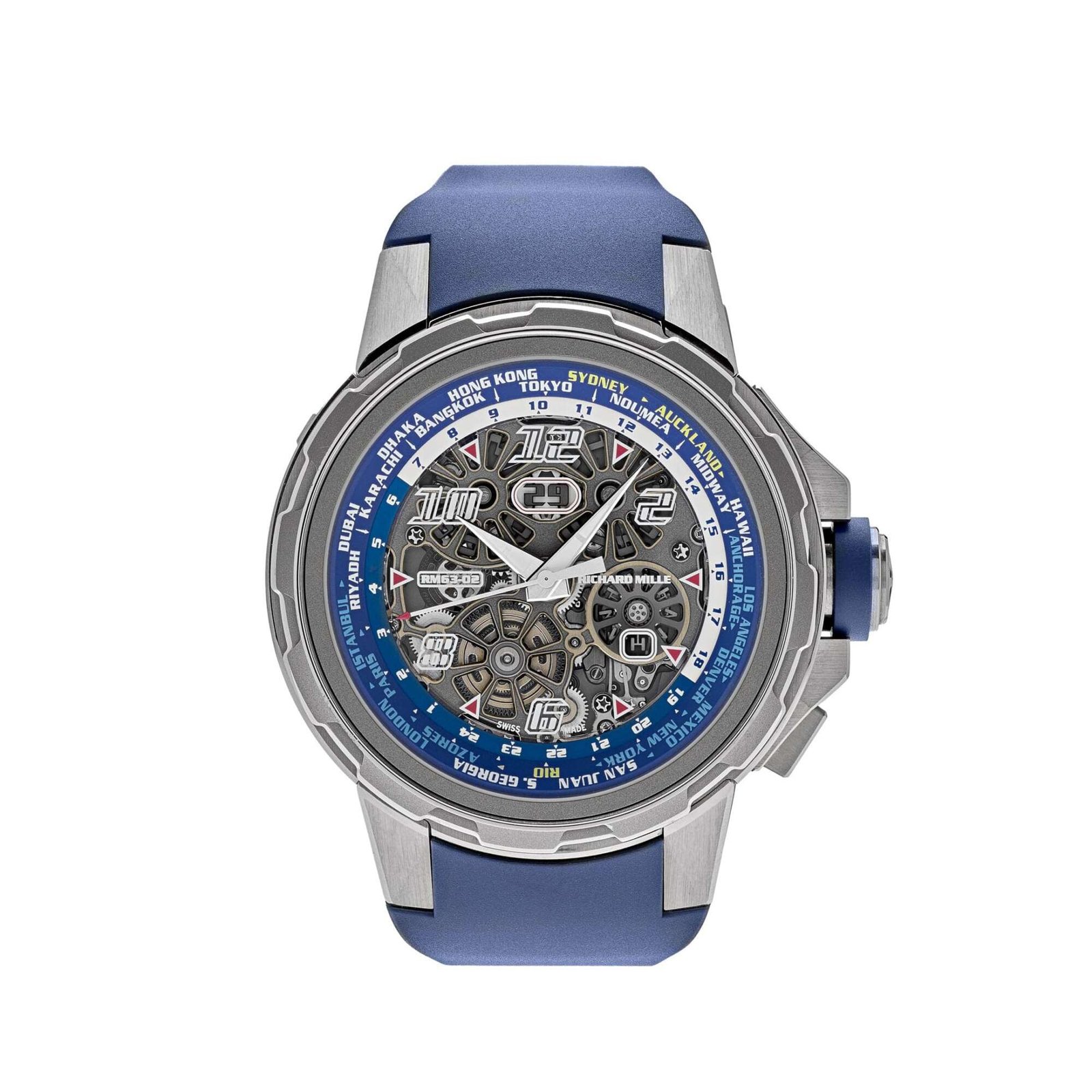 Richard Mille RM 63-02 Automatic Worldtimer Titanium (2020)