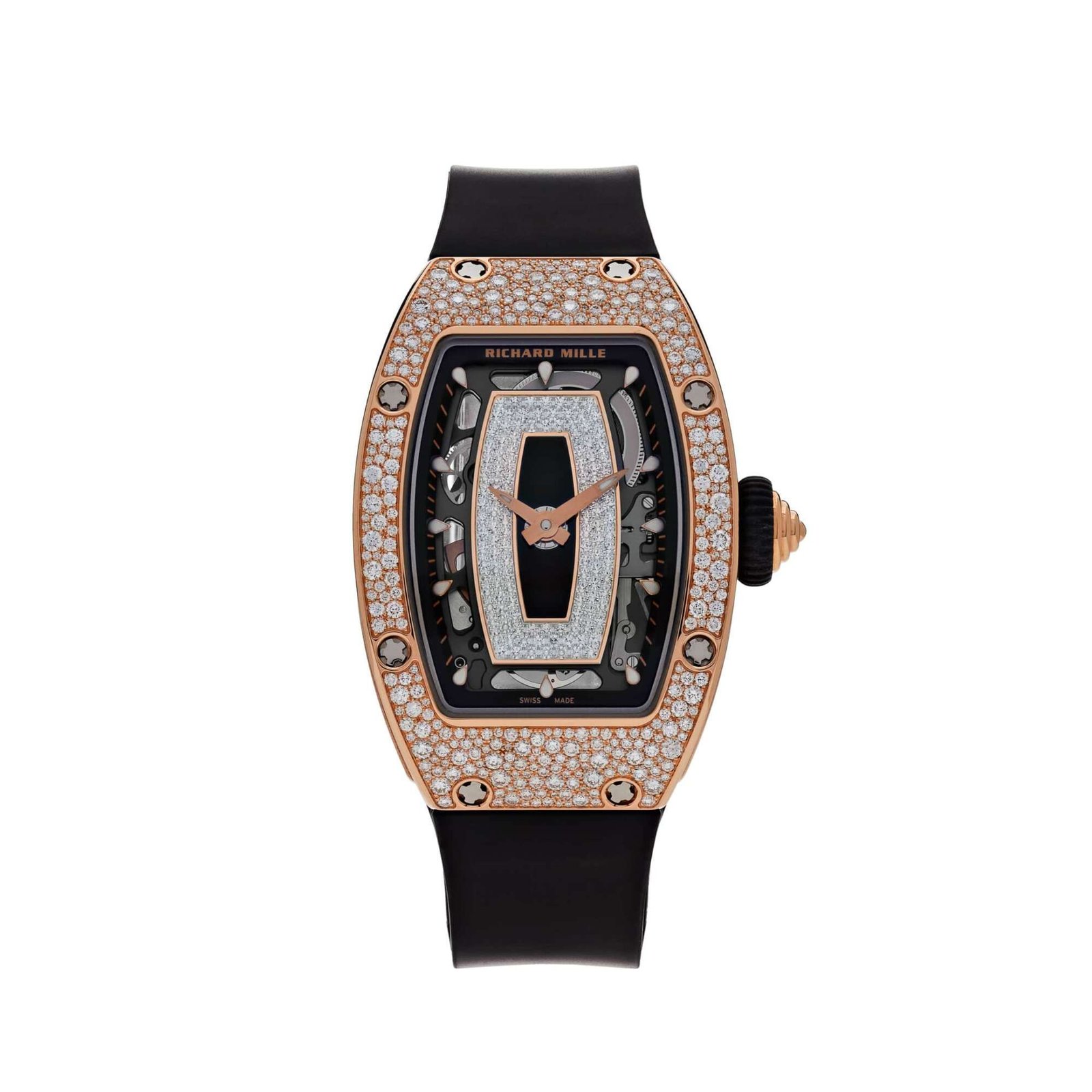 Richard Mille RM 07-01 'Ladies' Rose Gold Onyx Snow Diamond Set (2025)