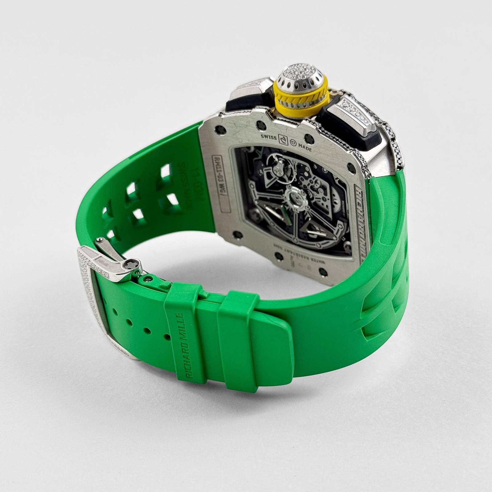 Richard Mille RM 11-03 Flyback Chronograph White Gold Diamond Bezel (2019) - Image 8