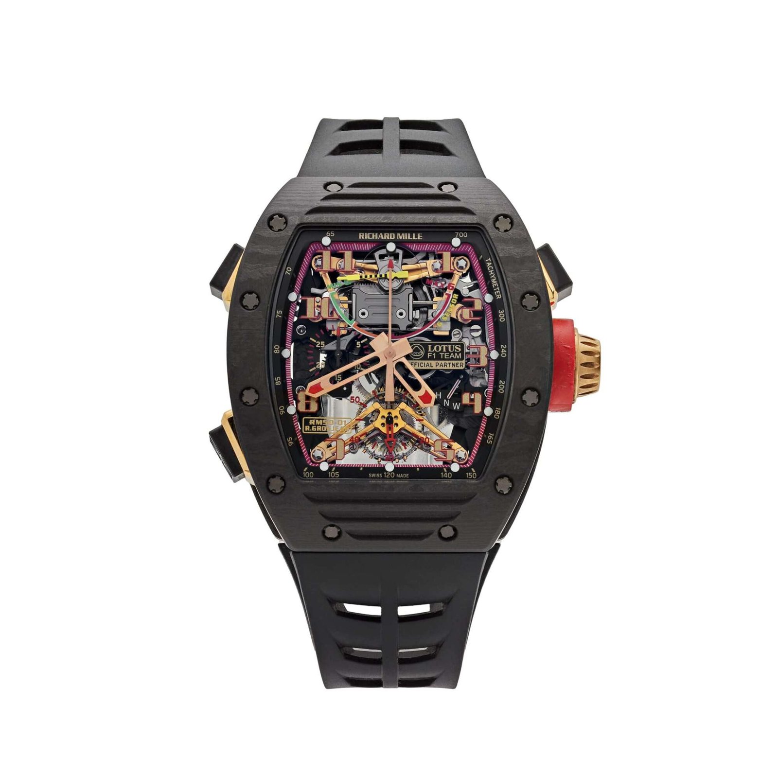 Richard Mille RM 50-01 'Romain Grosjean Lotus F1 G-Sensor' Tourbillon Carbon NTPT Limited Edition of 30