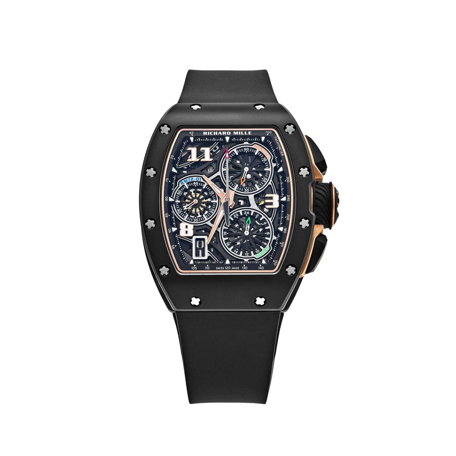 Richard Mille RM 72-01 Lifestyle In-House Chronograph Black Ceramic Rose Gold (2025)