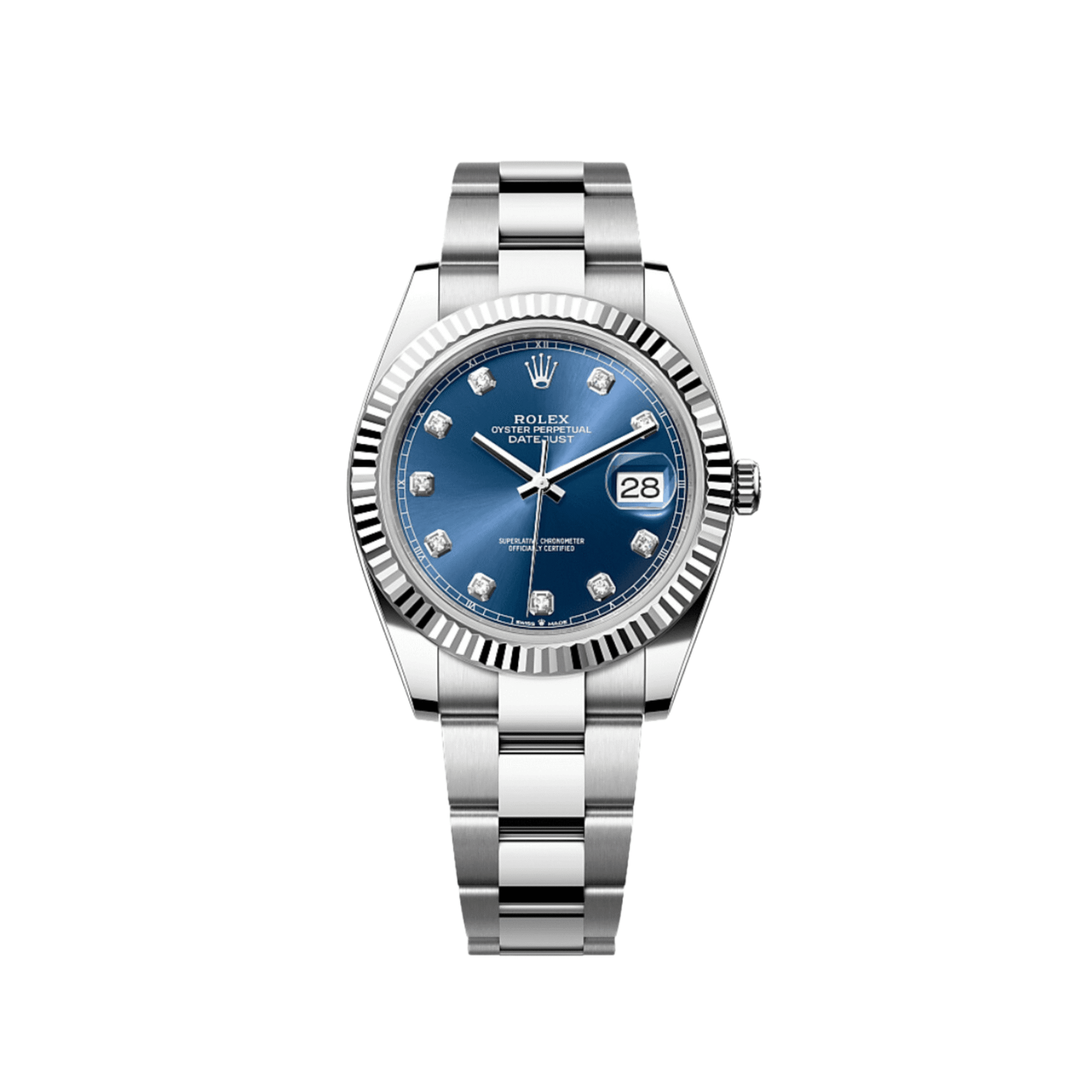 Rolex Datejust 41 126334 Stainless Steel Blue Diamond Dial Oyster (2026)