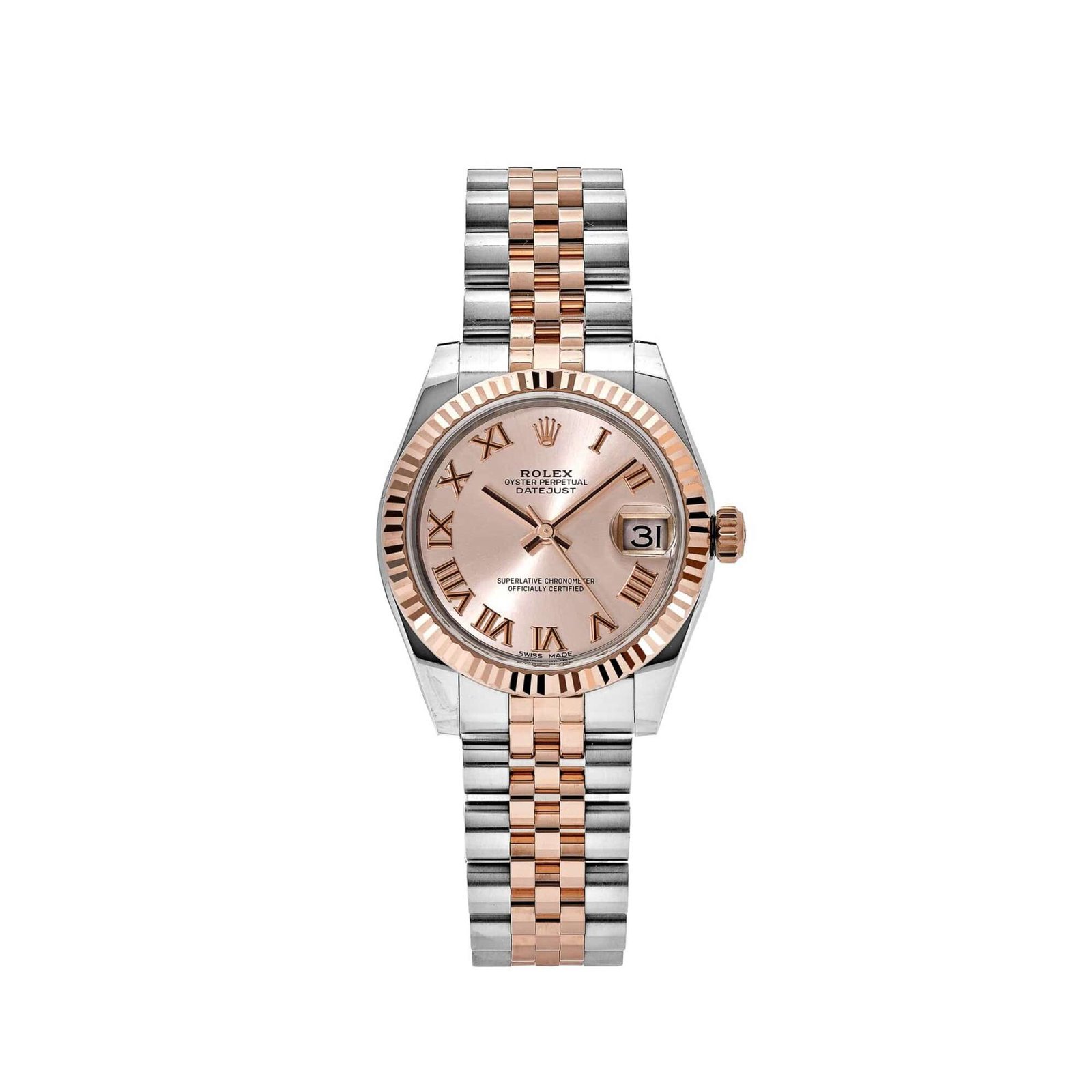 Rolex Datejust 31 178271 'Ladies' Rose Gold Stainless Steel Sundust Dial