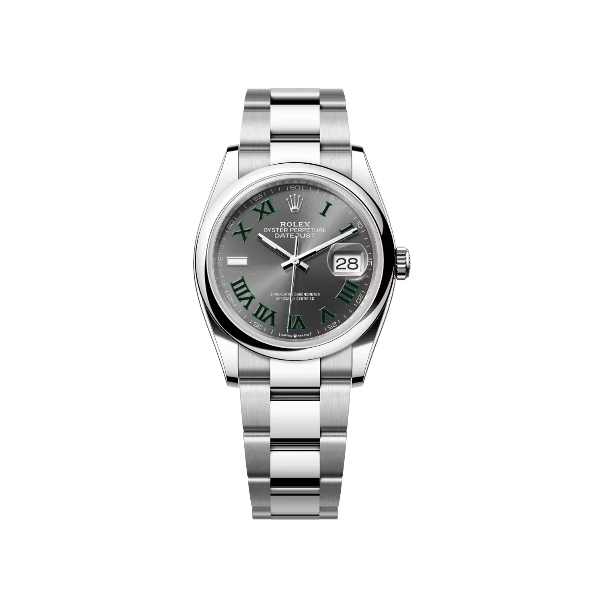 Rolex Datejust 36 126200 Stainless Steel 'Wimbledon' Slate Dial Oyster (2026)
