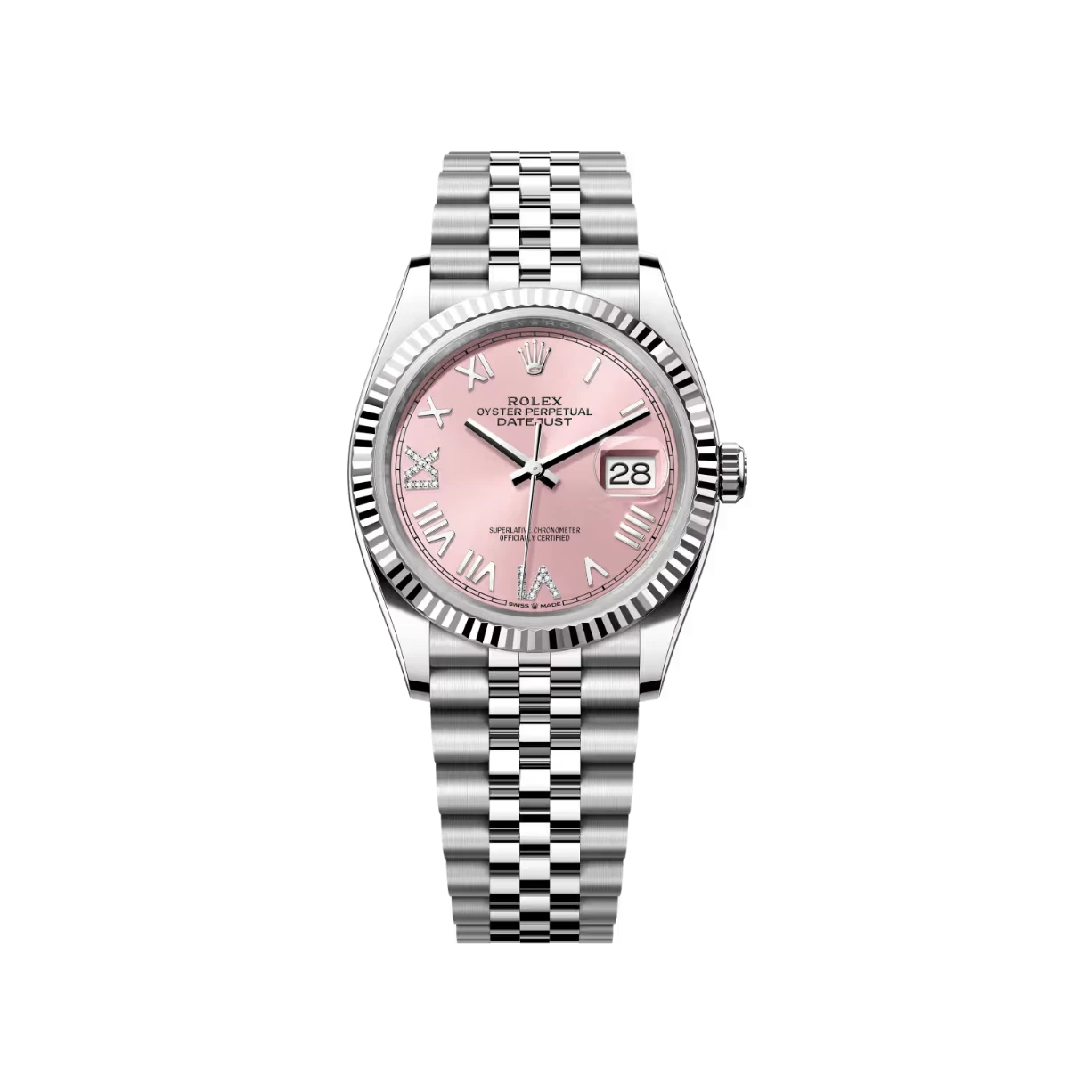 Rolex Datejust 36 126234 Stainless Steel Pink Dial Jubilee (2026)