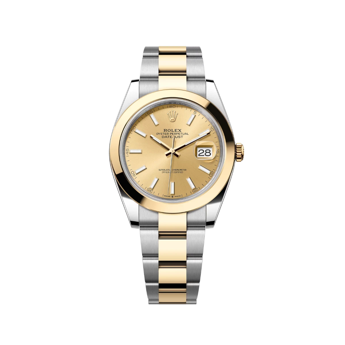 Rolex Datejust 41 126303 Stainless Steel Yellow Gold Champagne Dial (2026)