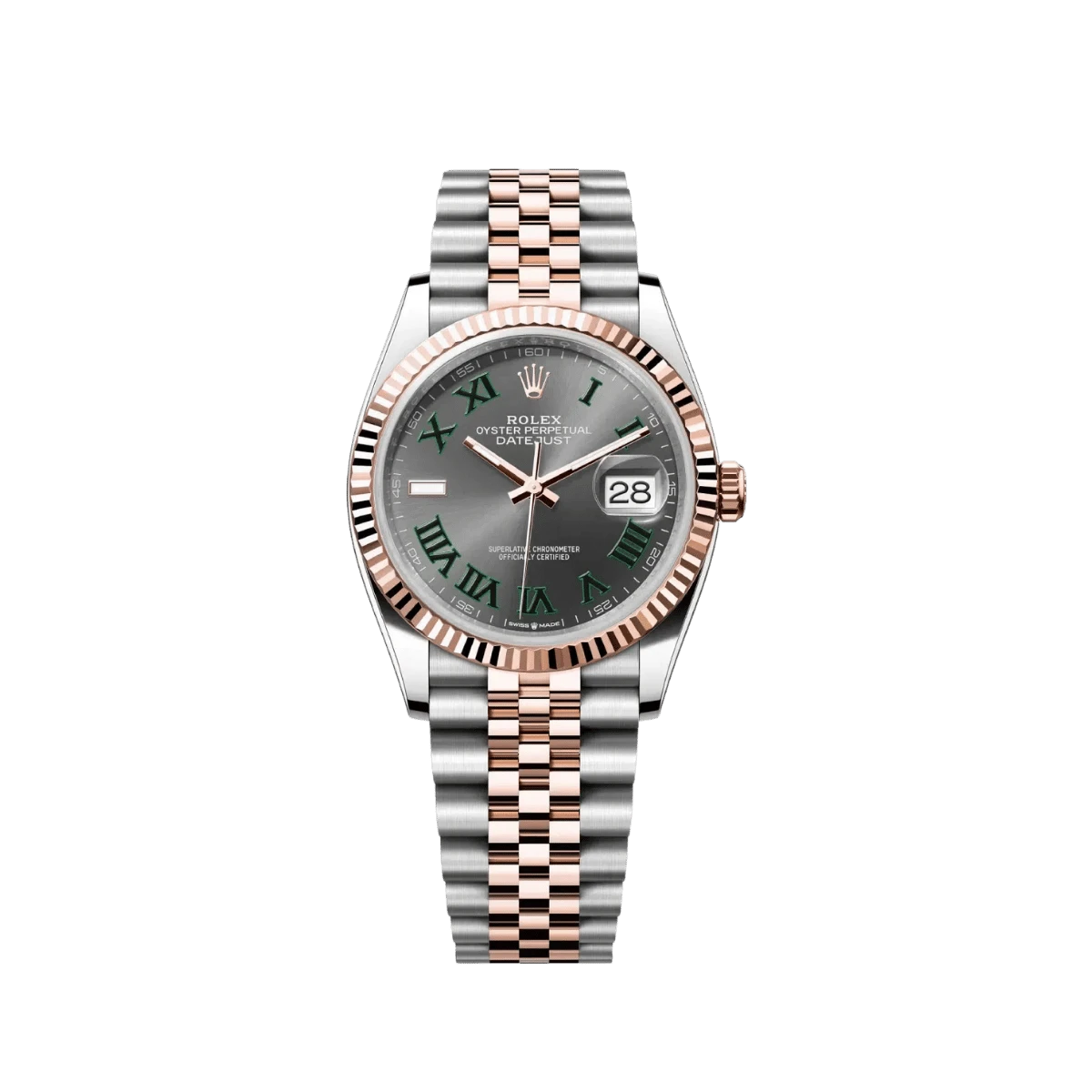 Rolex Datejust 41 126331 Rose Gold Stainless Steel Wimbledon Dial Jubilee (2025)