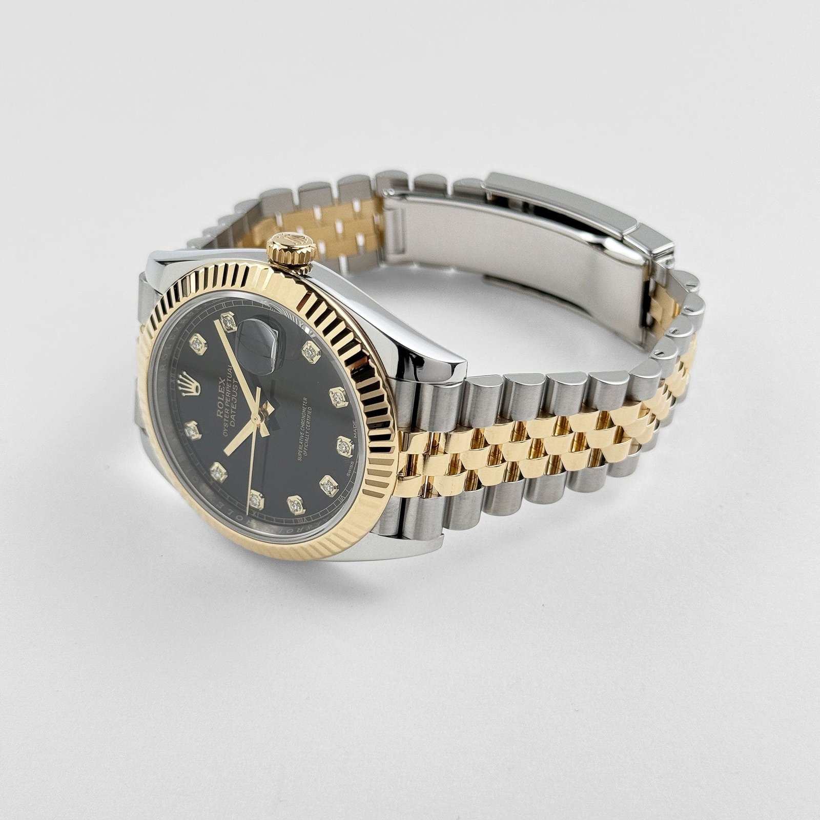 Rolex Datejust 41 126333 Stainless Steel Yellow Gold Black Diamond Dial Jubilee (2018) - Image 5