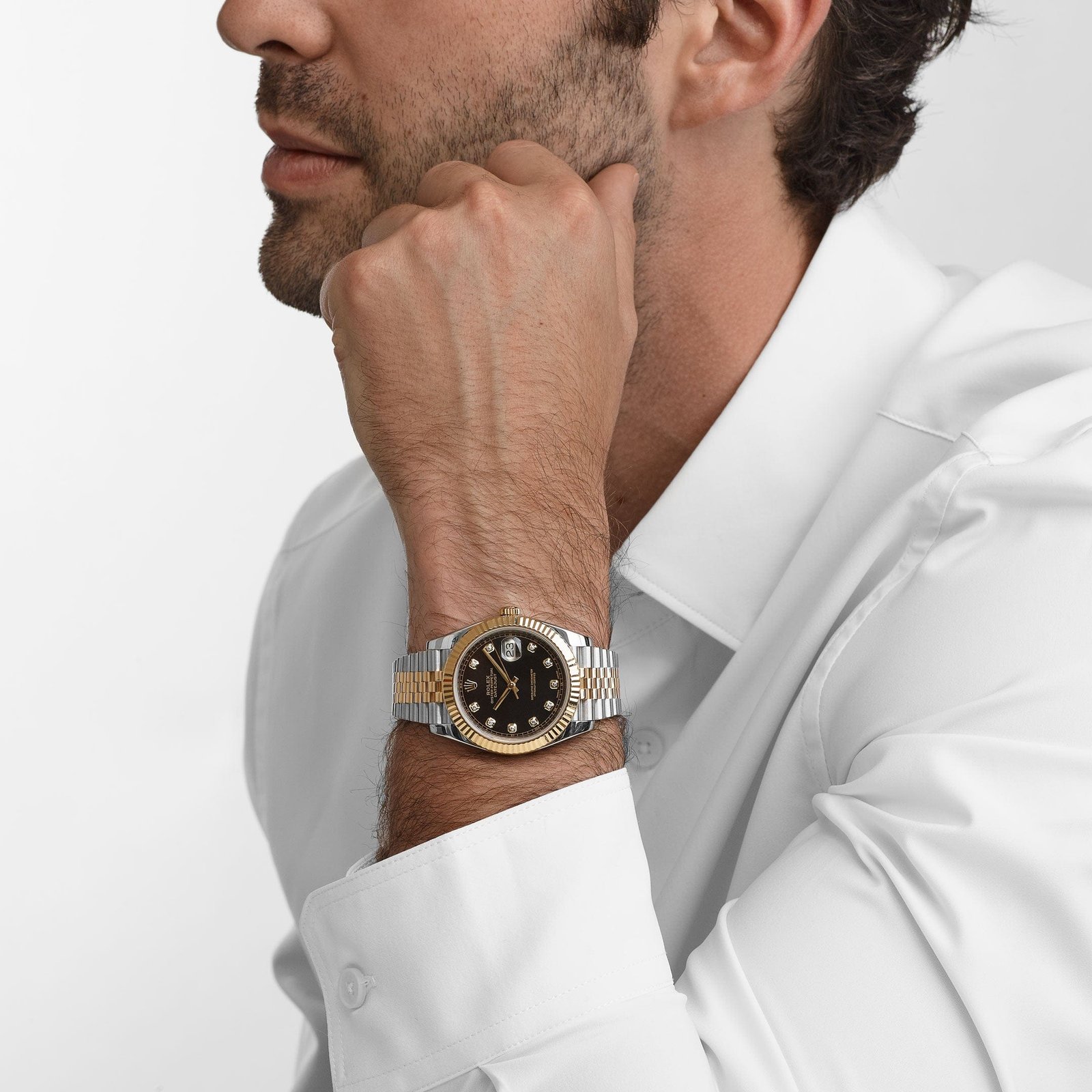 Rolex Datejust 41 126333 Stainless Steel Yellow Gold Black Diamond Dial Jubilee (2018) - Image 3