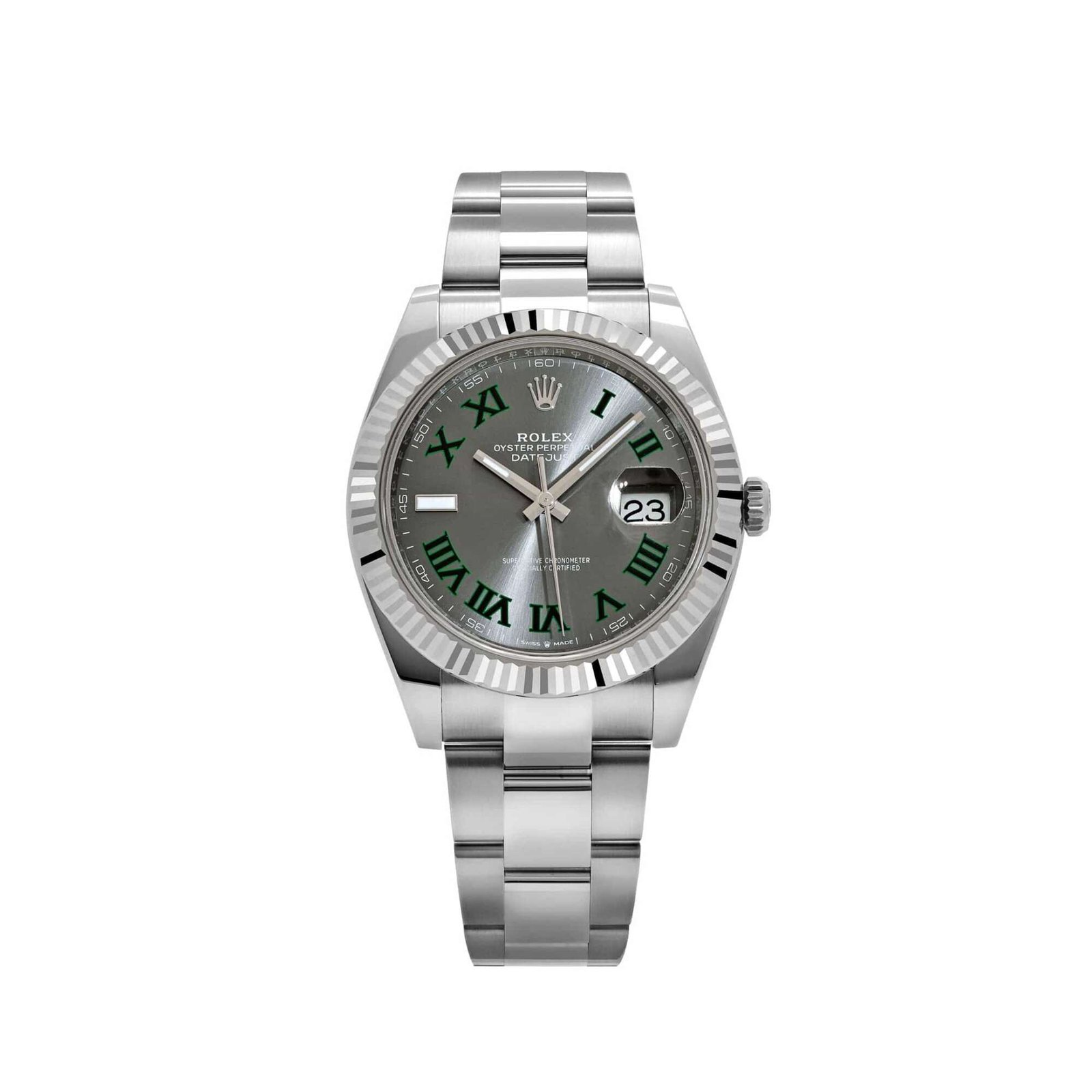 Rolex Datejust 41 126334 'Wimbledon' Stainless Steel Slate Dial Oyster (2026)