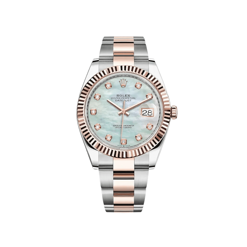 Rolex Datejust 41 126331 Rose Gold Stainless Steel MOP Diamond Dial (2023)