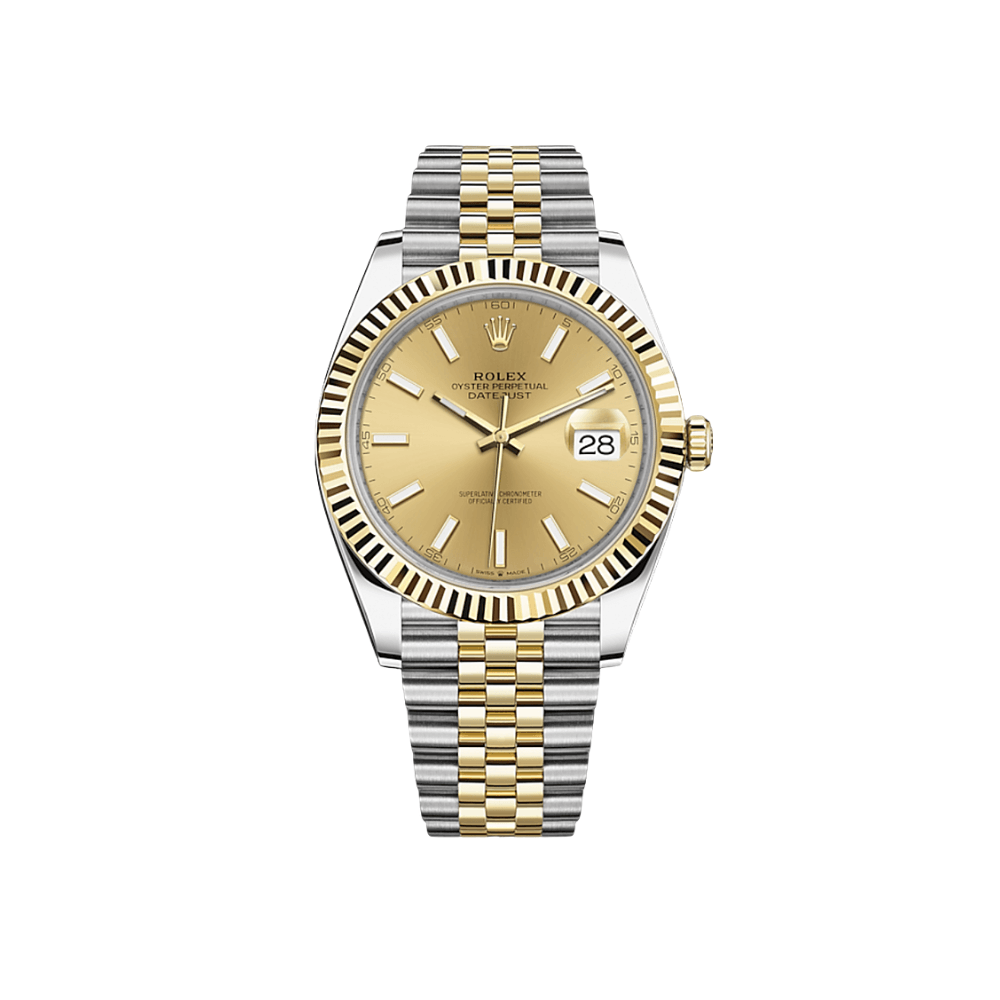 Rolex Datejust 41 126333 Yellow Gold Stainless Steel Champagne Dial Jubilee (2025)