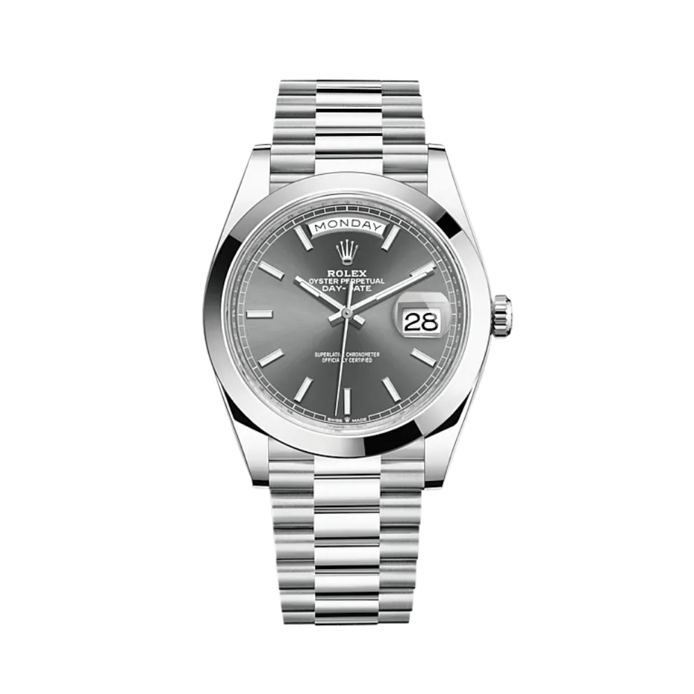 Rolex Day-Date 40 228206 Platinum Slate Dial