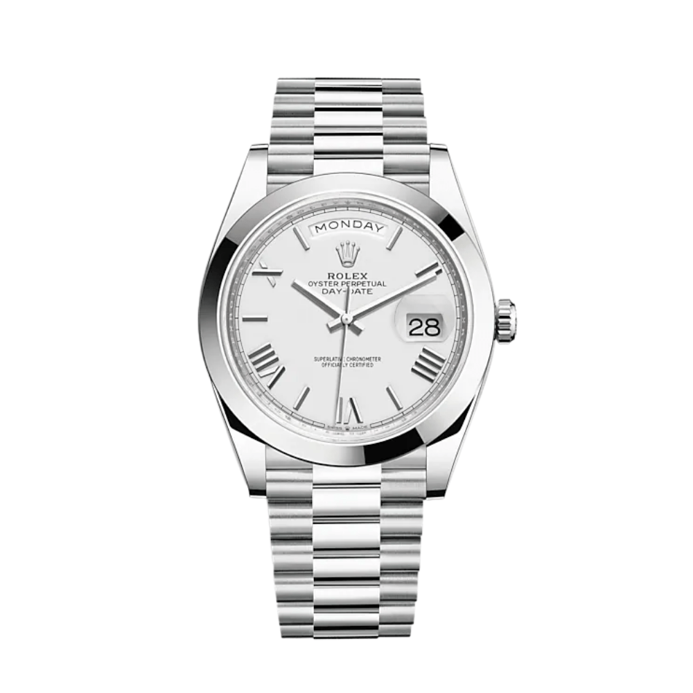 Rolex Day-Date 40 228206 Platinum White Dial