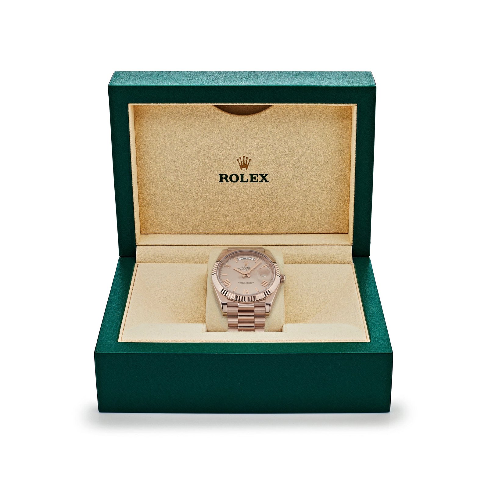 Rolex Day-Date 40 228235 Rose Gold Sundust Roman Dial - Image 7