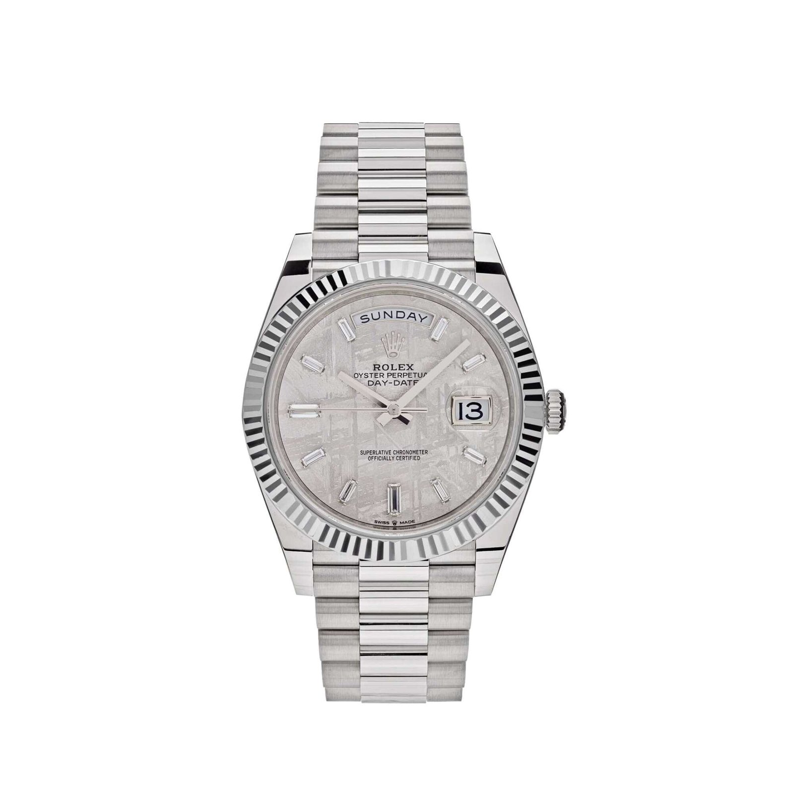 Rolex Day-Date 40 228239 White Gold Meteorite Diamond Dial (2025)