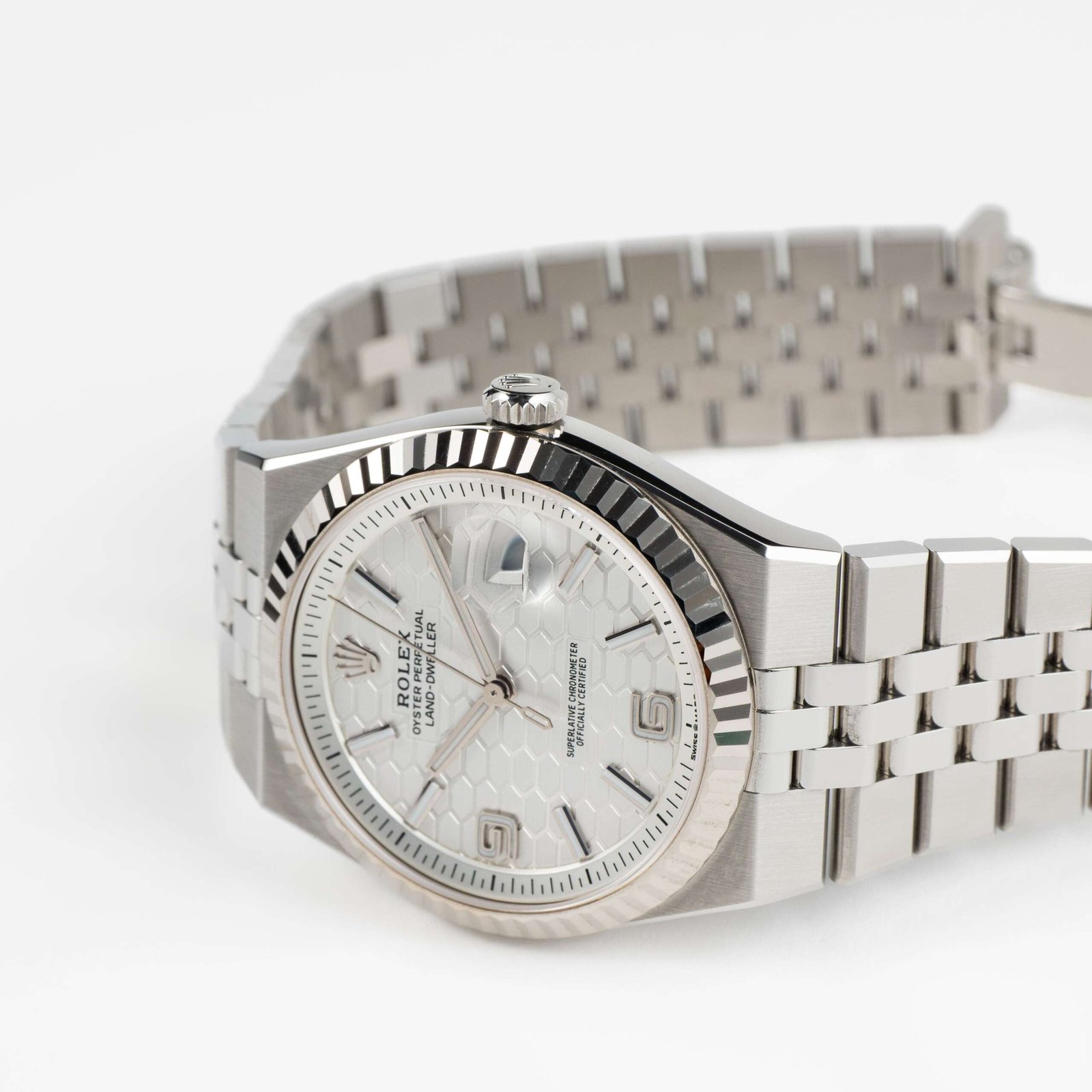Rolex Land-Dweller 127334 Stainless Steel Intense White Dial (2025) - Image 7