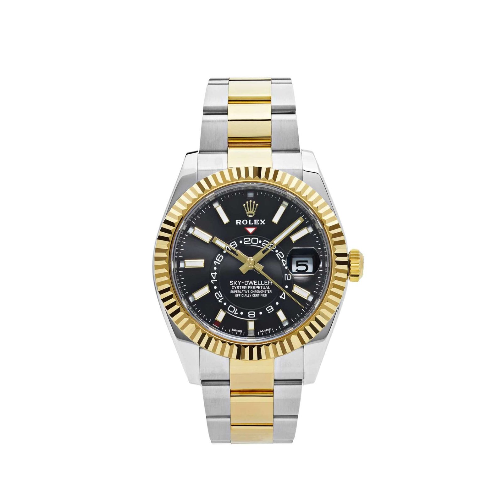 Rolex Sky-Dweller 326933 Stainless Steel Yellow Gold Black Dial (2020)