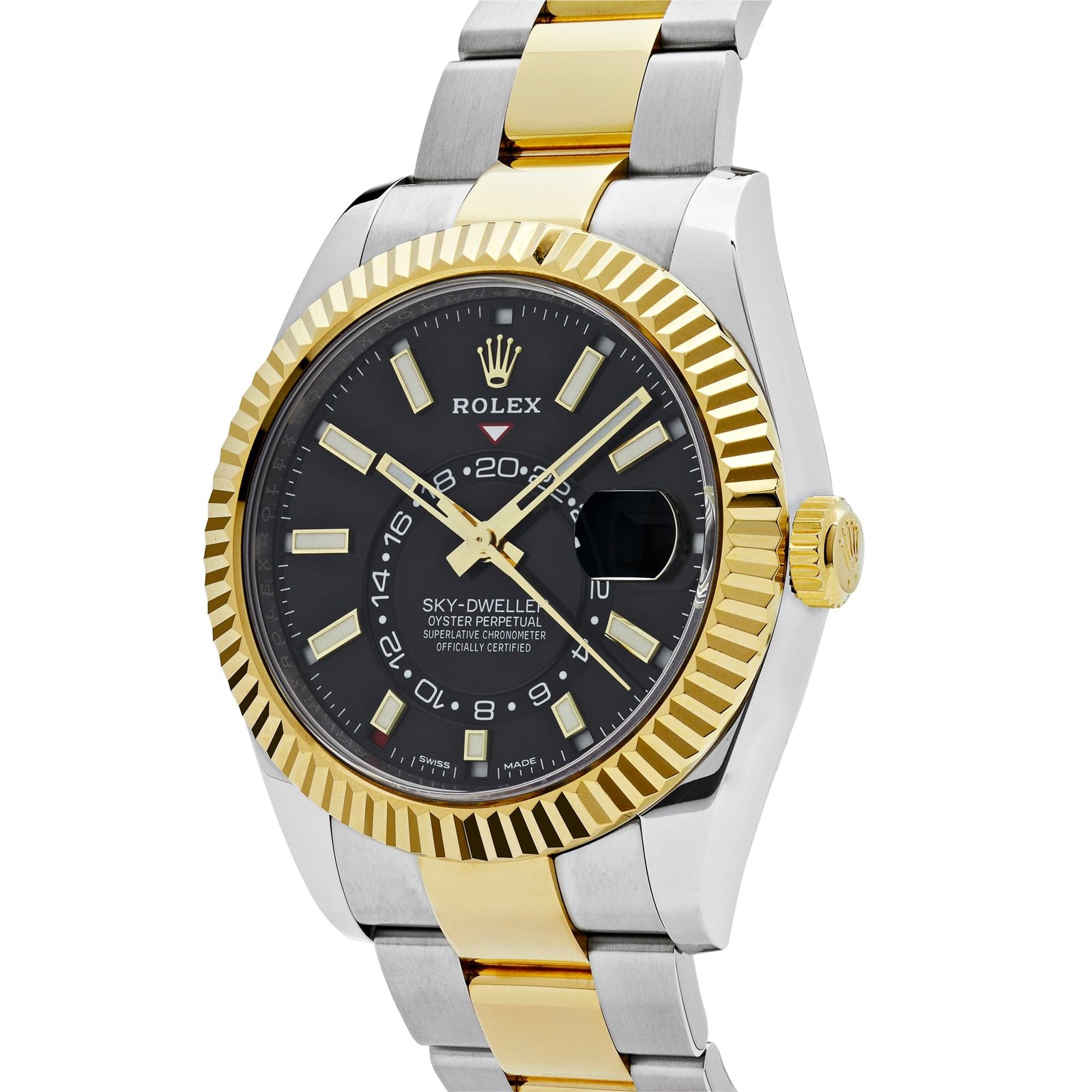 Rolex Sky-Dweller 326933 Stainless Steel Yellow Gold Black Dial (2020) - Image 3