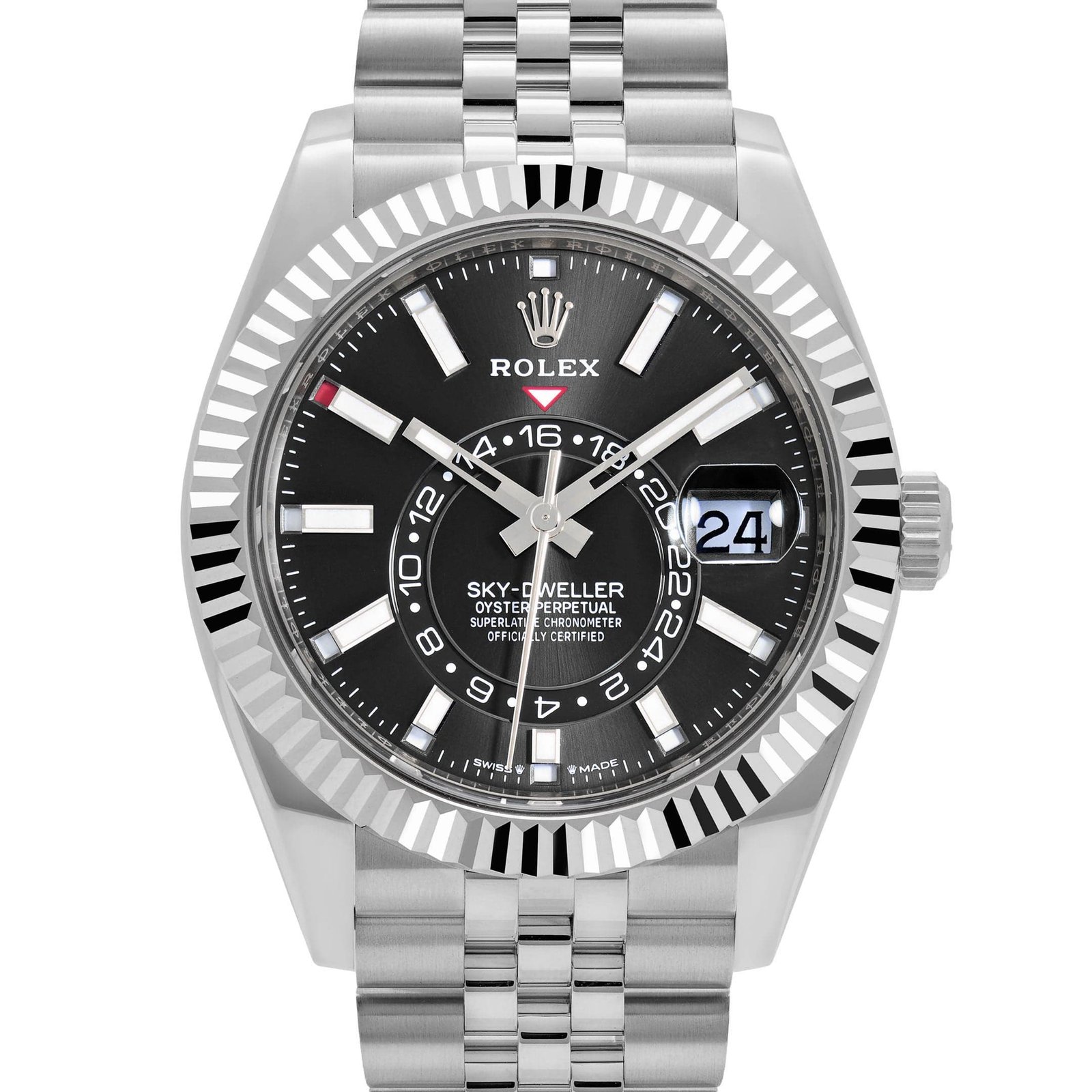 Rolex Sky-Dweller 326934 Stainless Steel Black Dial Jubilee (2022) - Image 4