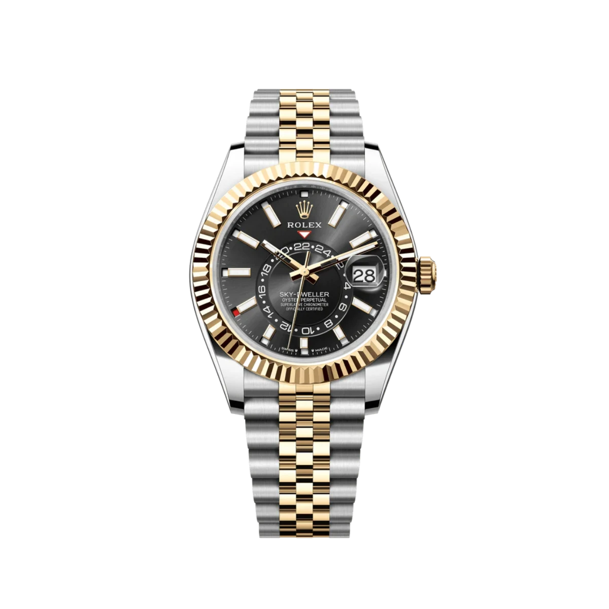 Rolex Sky-Dweller 336933 Stainless Steel Yellow Gold Jubilee Black Dial (2025)