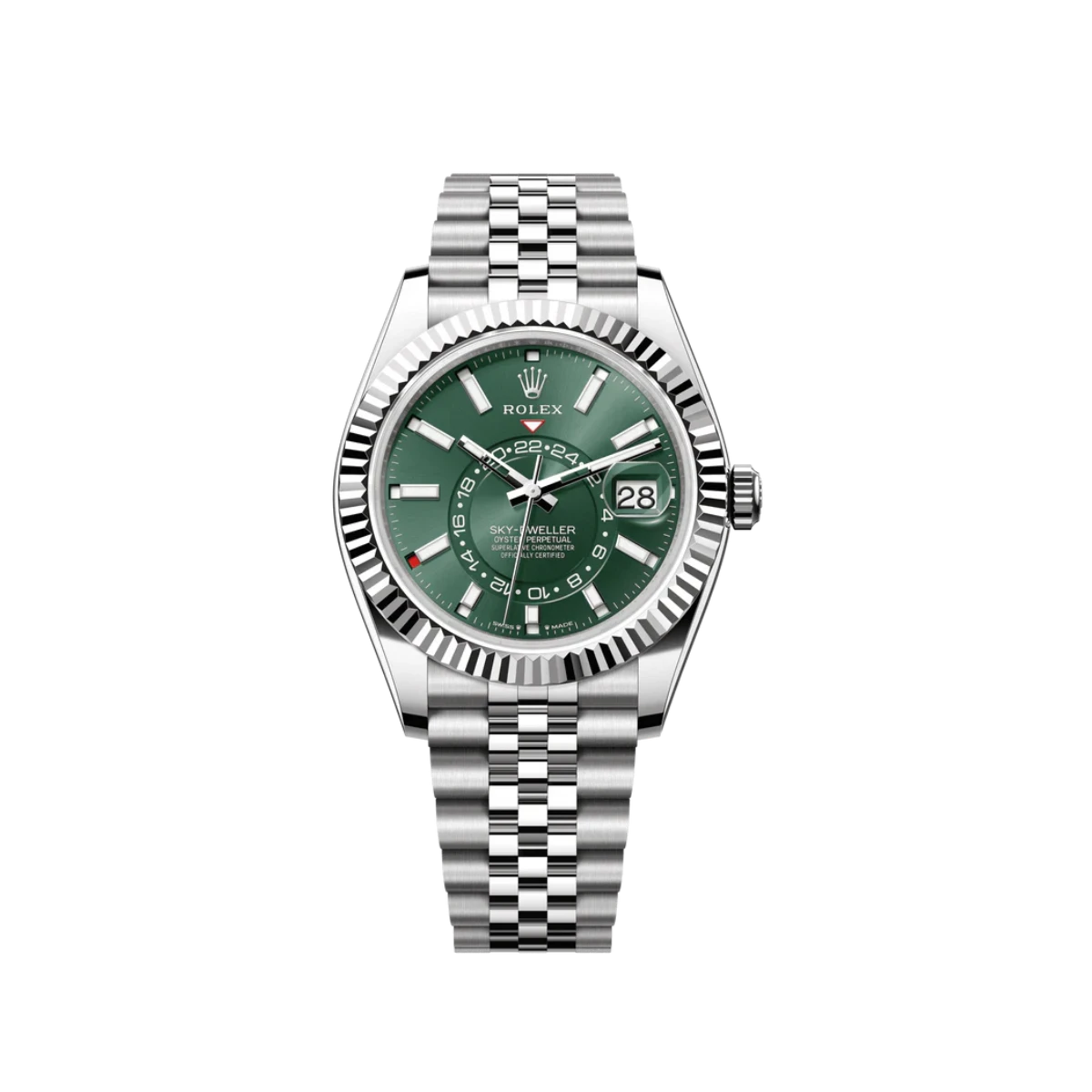 Rolex Sky-Dweller 336934 Stainless Steel Green Dial Jubilee (2025)