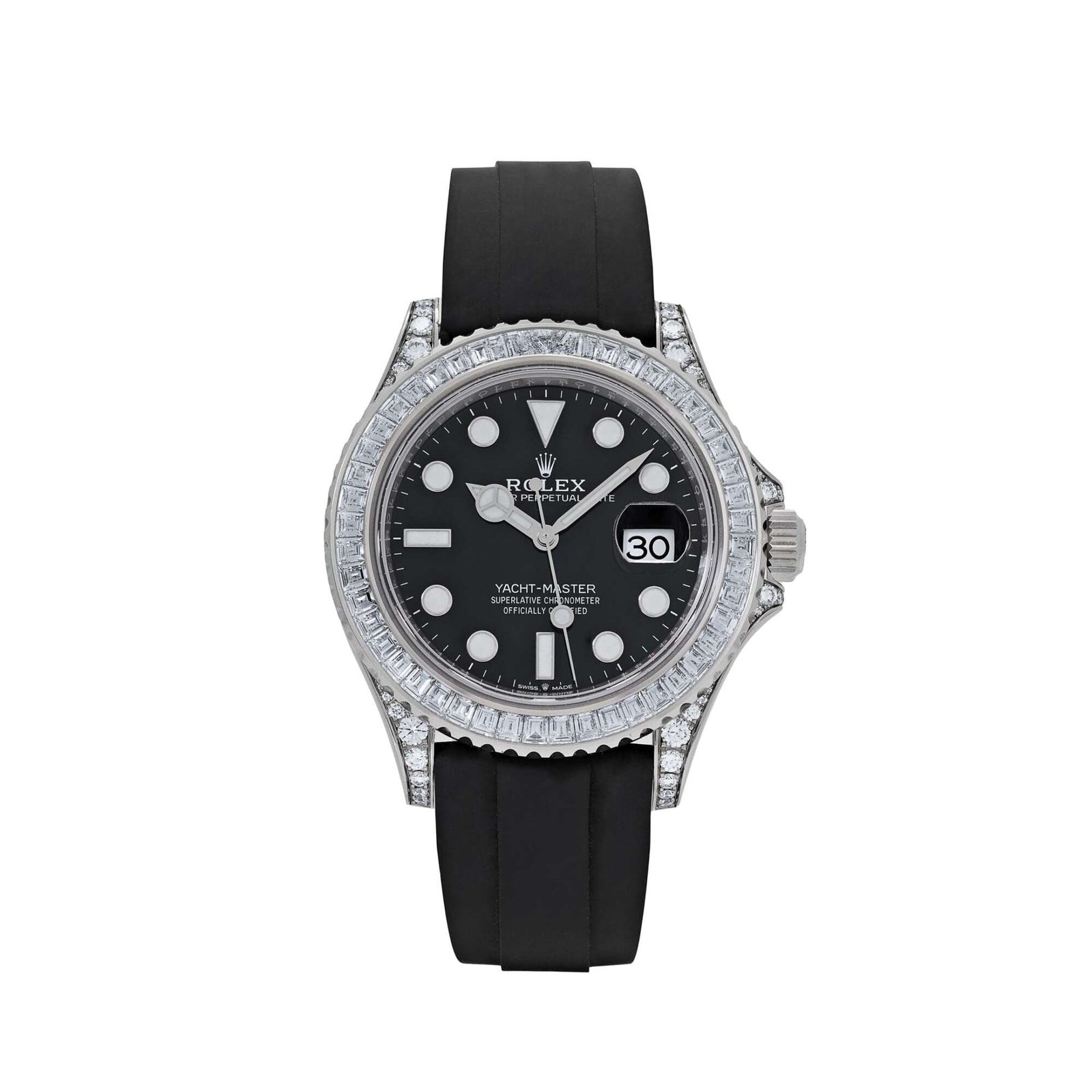 Rolex Yacht-Master 42 226679TBR White Gold Black Dial Diamond Bezel