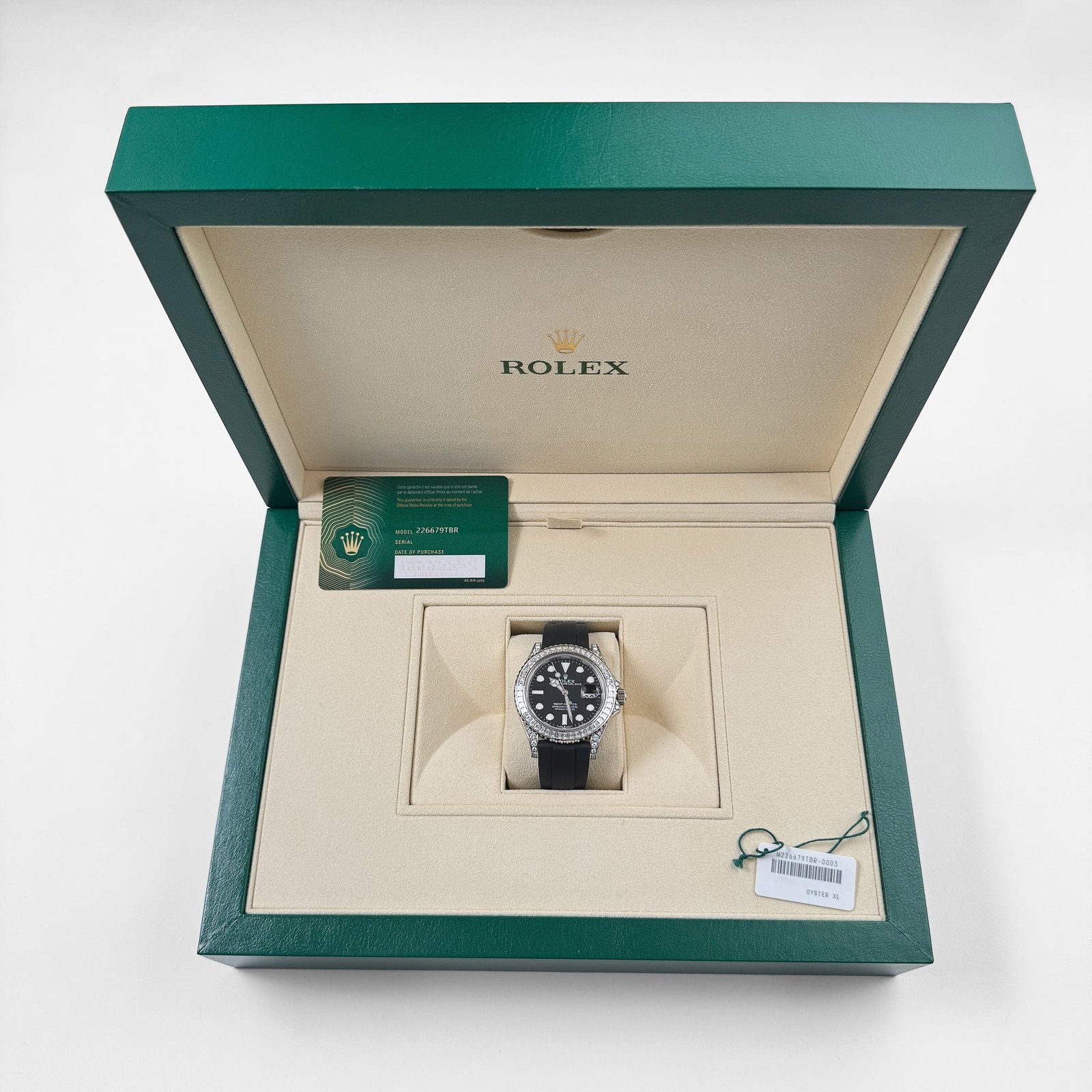 Rolex Yacht-Master 42 226679TBR White Gold Black Dial Diamond Bezel - Image 11