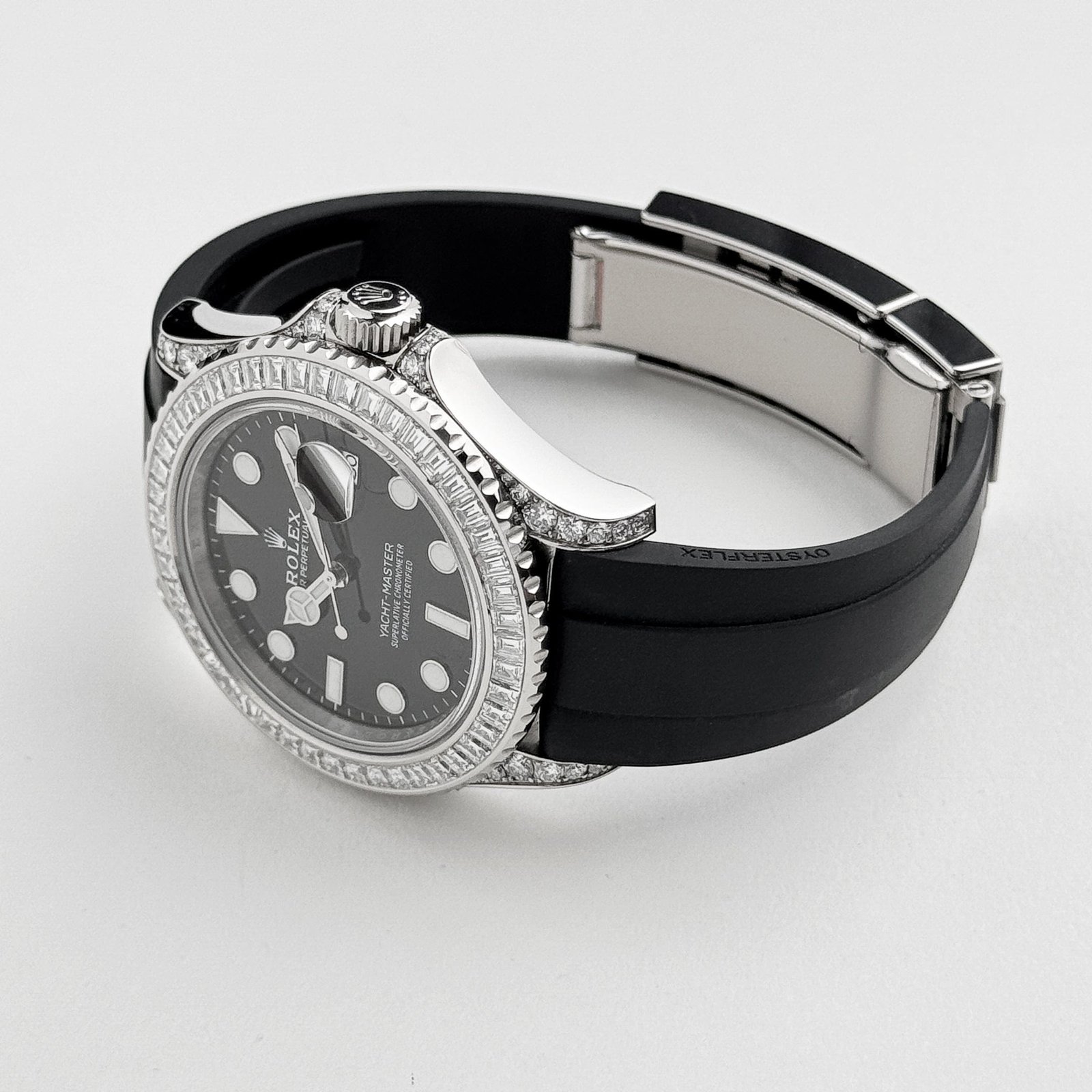 Rolex Yacht-Master 42 226679TBR White Gold Black Dial Diamond Bezel - Image 4