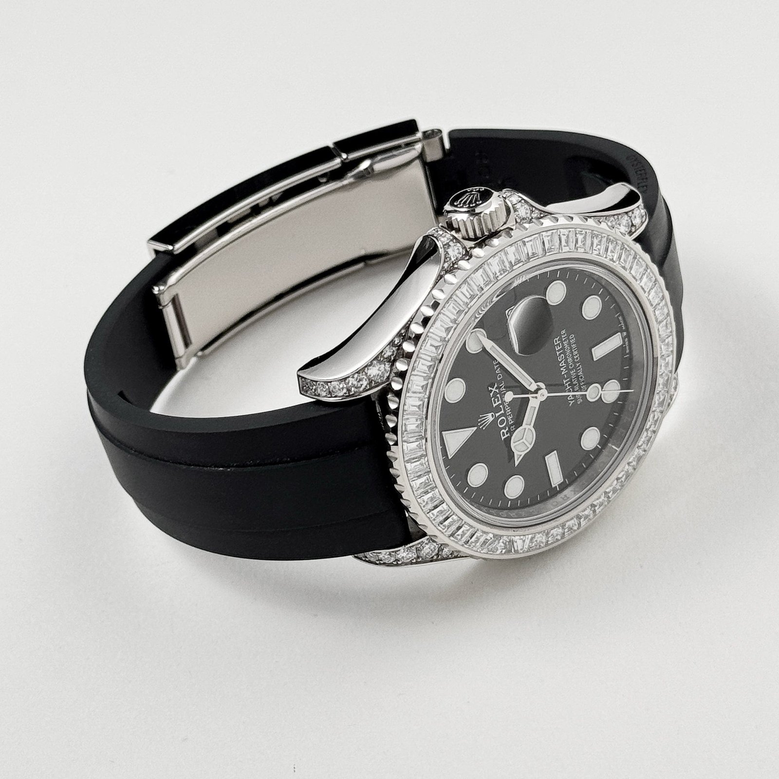 Rolex Yacht-Master 42 226679TBR White Gold Black Dial Diamond Bezel - Image 5