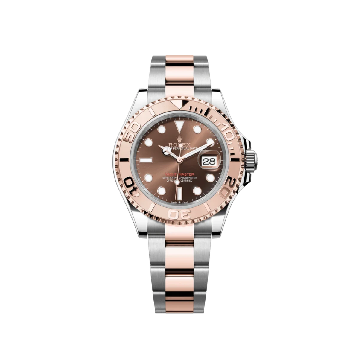 Rolex Yacht-Master 40 126621 Stainless Steel Rose Gold Chocolate Dial (2025)