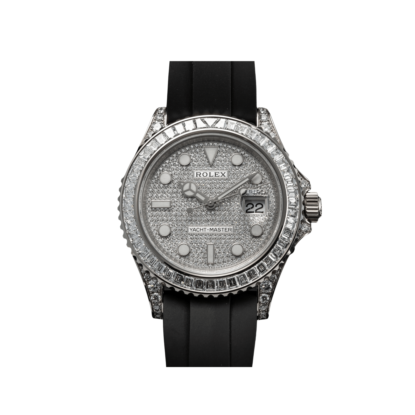 Rolex Yacht-Master 42 226679TBR White Gold Pave Diamond Dial Diamond Bezel (2021)