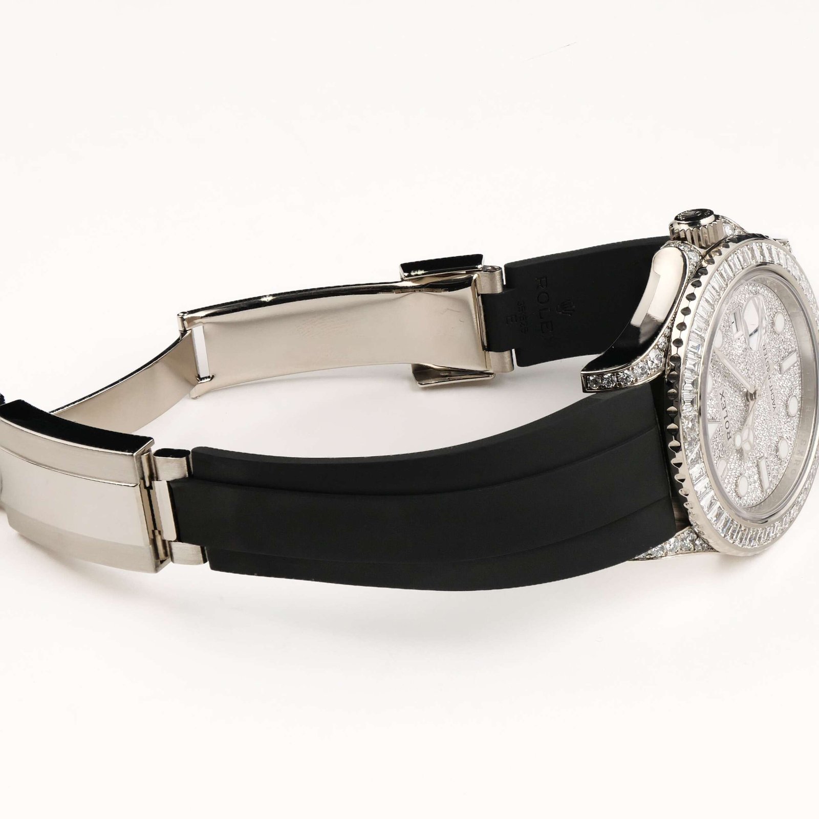 Rolex Yacht-Master 42 226679TBR White Gold Pave Diamond Dial Diamond Bezel (2021) - Image 7