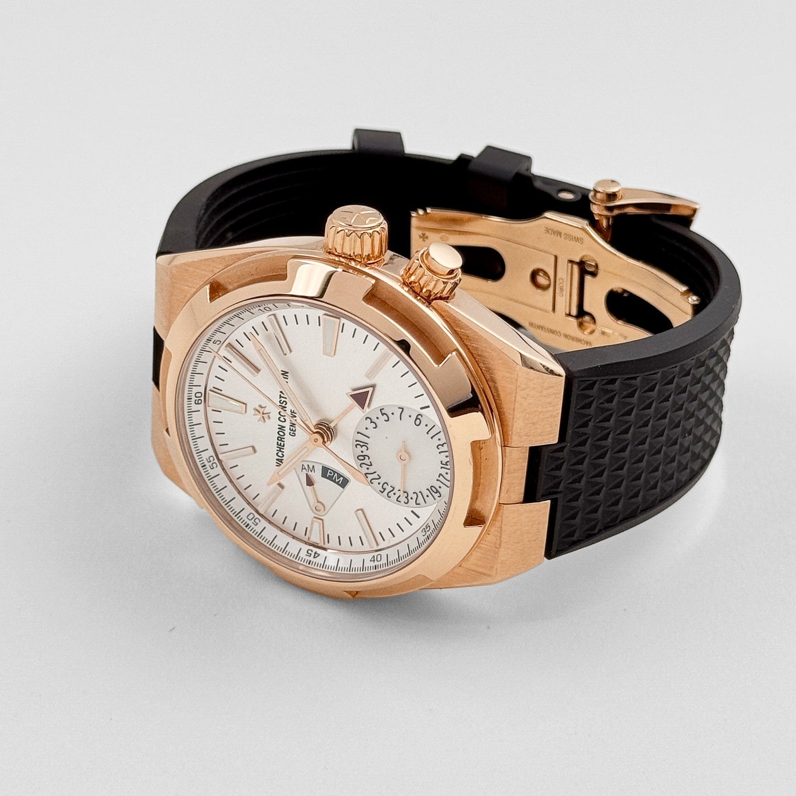 Vacheron Constantin Overseas Dual Time 7900V/000R-B336 Rose Gold Silver Dial - Image 6