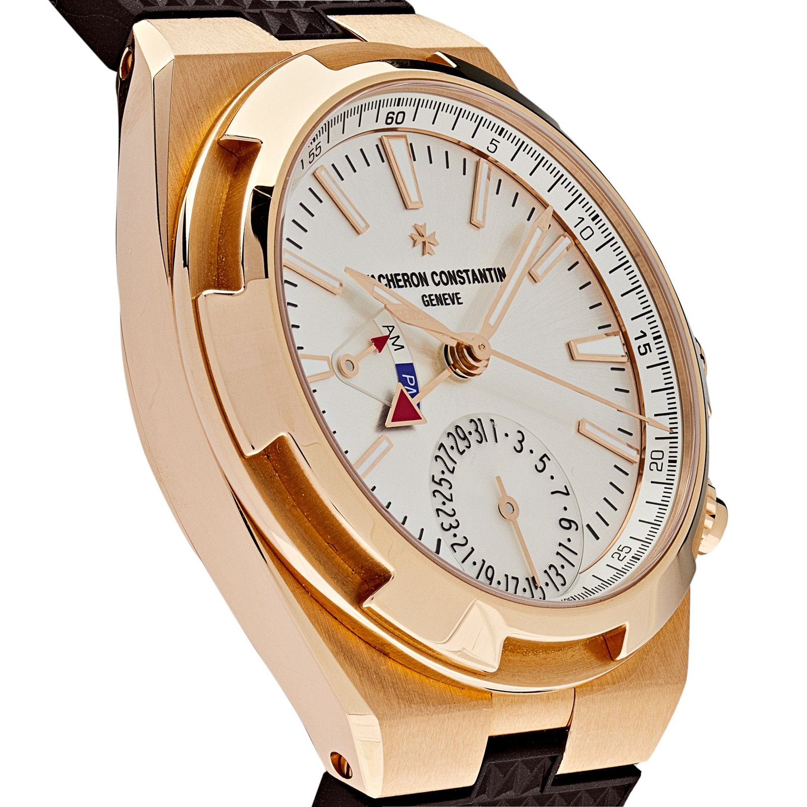 Vacheron Constantin Overseas Dual Time 7900V/000R-B336 Rose Gold Silver Dial - Image 3