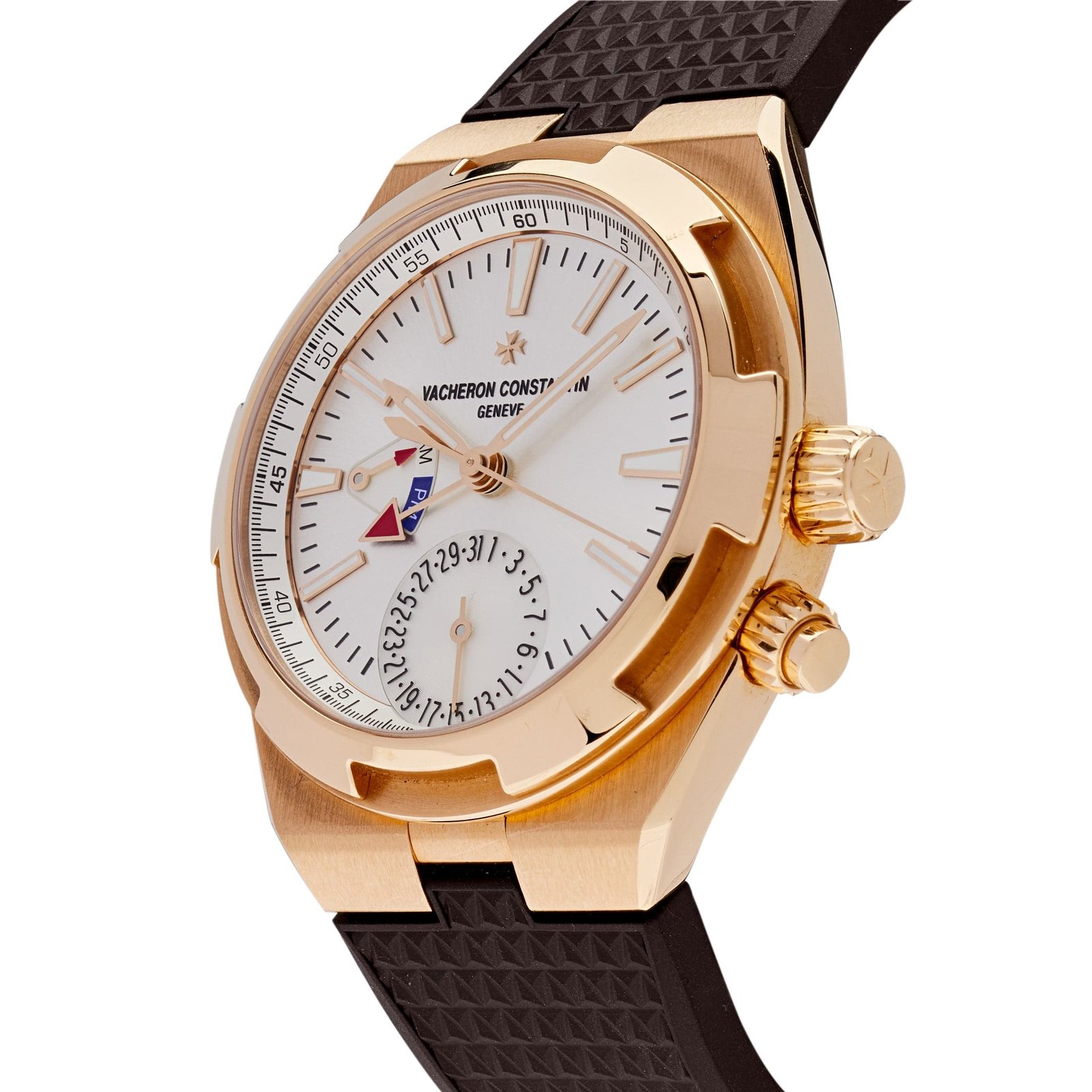 Vacheron Constantin Overseas Dual Time 7900V/000R-B336 Rose Gold Silver Dial - Image 2