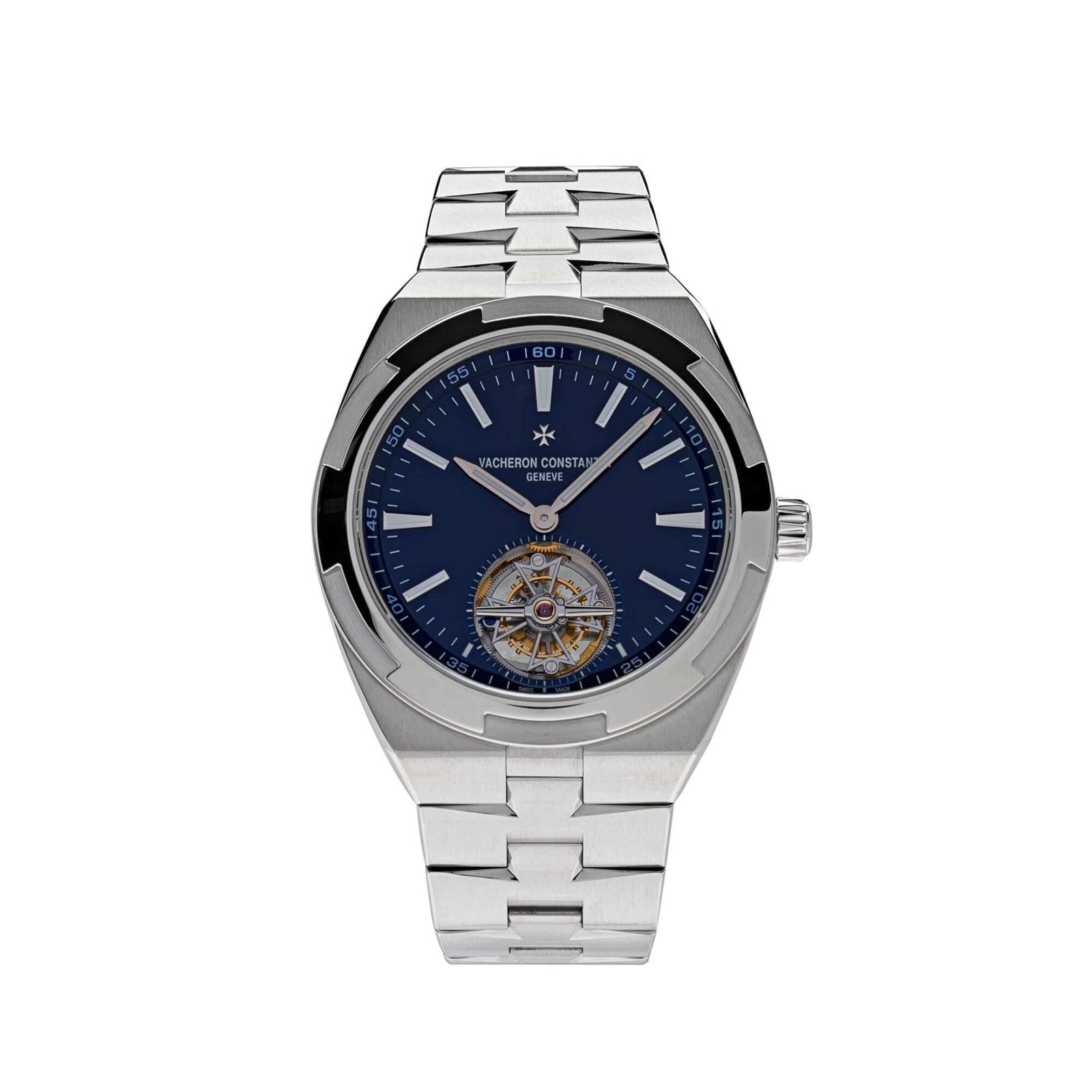 Vacheron Constantin Overseas Tourbillon 6000V/110A-B544 Stainless Steel Blue Dial