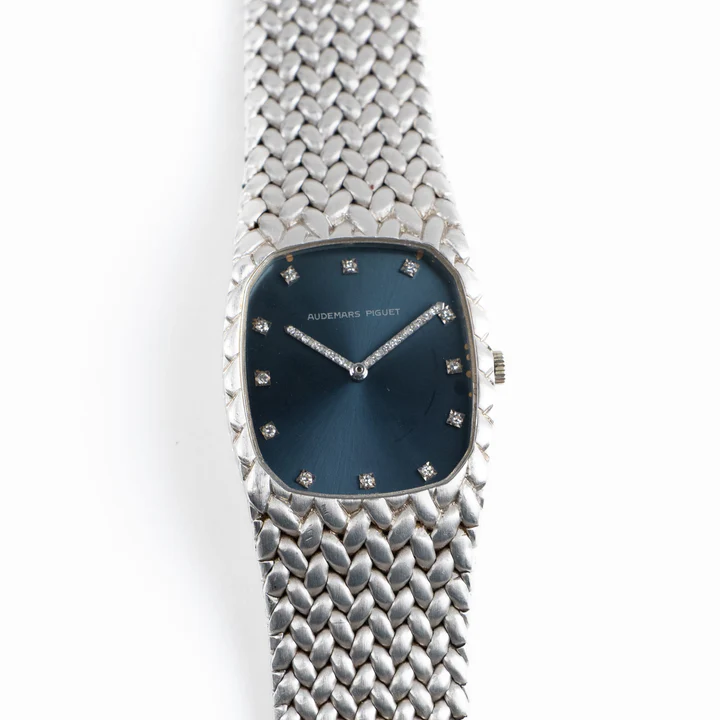 Audemars Piguet Cobra Vintage 'Ladies' White Gold Blue Diamond Dial - Image 5