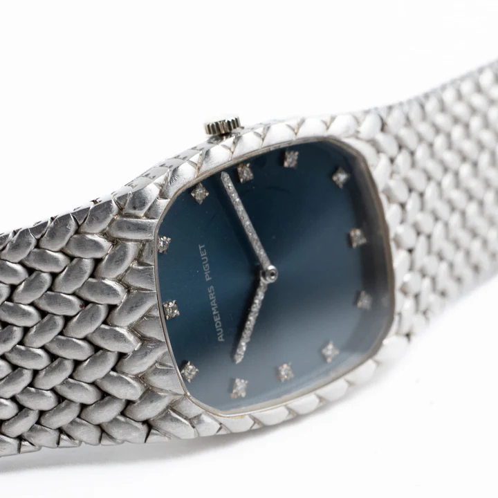 Audemars Piguet Cobra Vintage 'Ladies' White Gold Blue Diamond Dial - Image 6