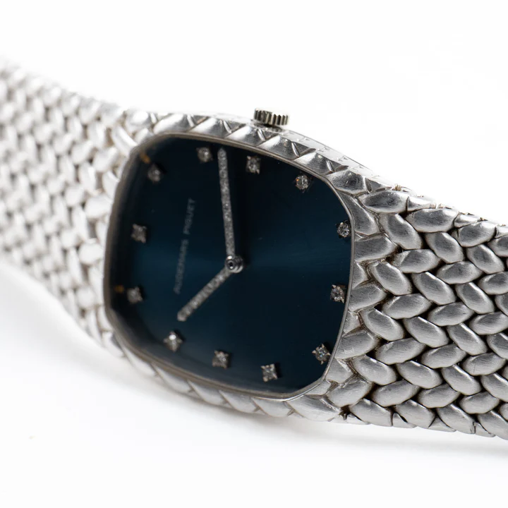 Audemars Piguet Cobra Vintage 'Ladies' White Gold Blue Diamond Dial - Image 7