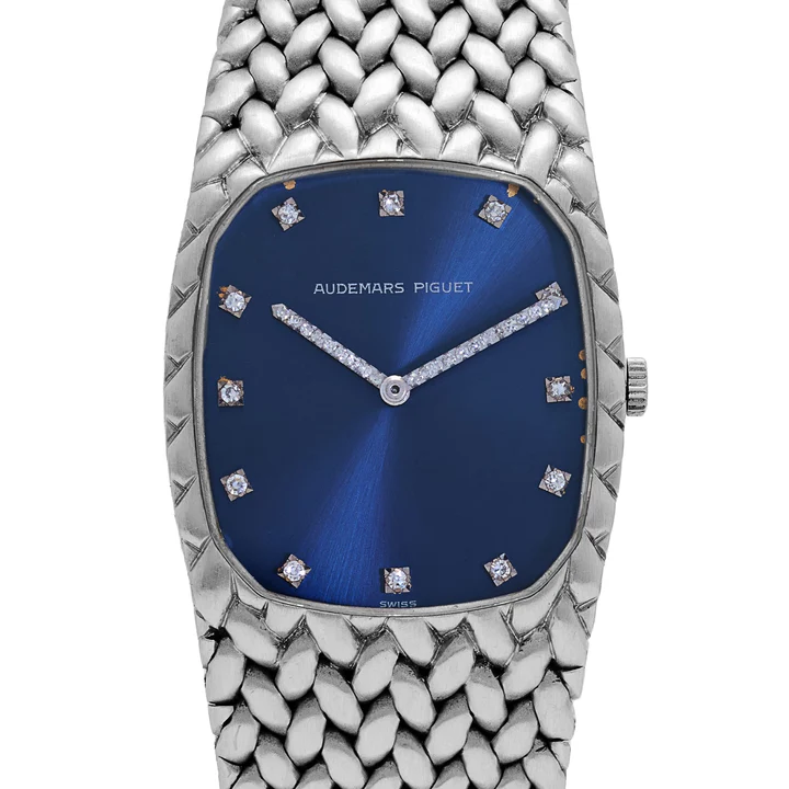 Audemars Piguet Cobra Vintage 'Ladies' White Gold Blue Diamond Dial - Image 4