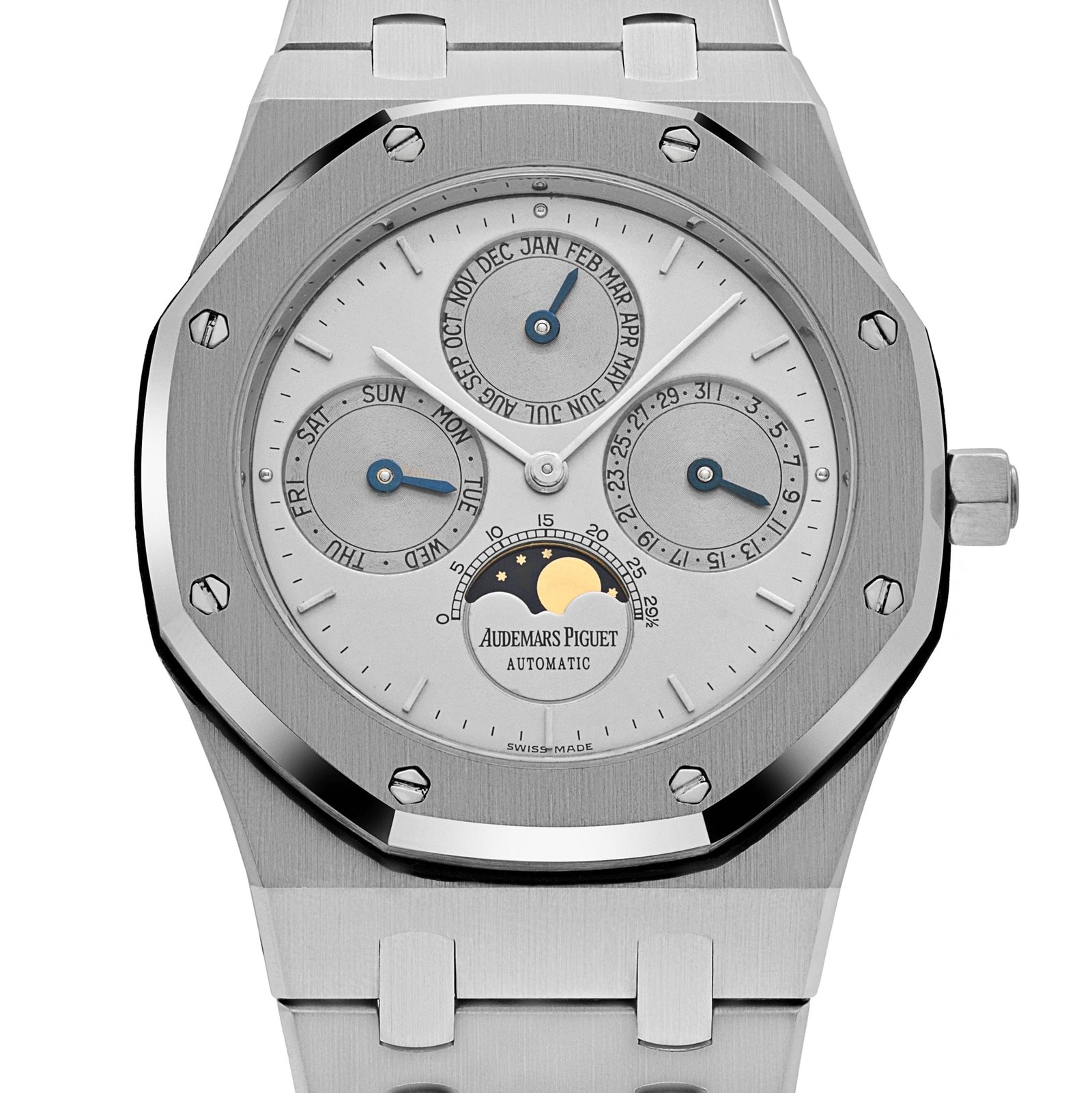 Audemars Piguet Royal Oak 25654ST.OO.0944ST.01 Perpetual Calendar Stainless Steel Silver Dial Limited Edition of 272 - Image 4